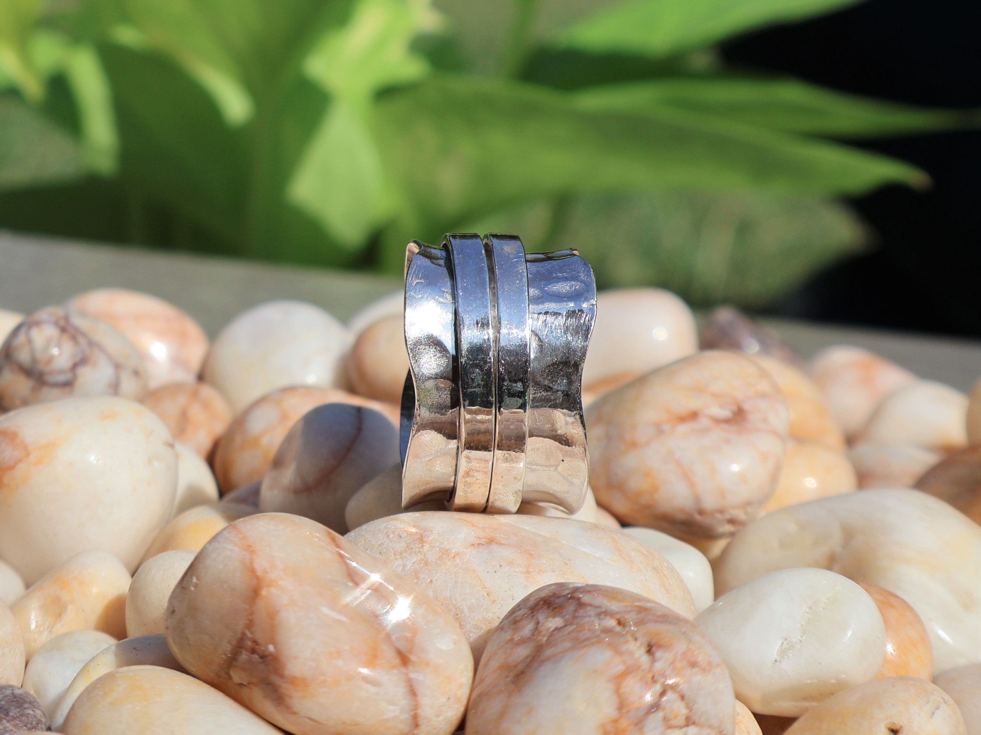 Handmade Spinner Band Ring, Handmade Ring, Sterling Silver Jewelry, Size ONE SIZE - 5 Thumbnail