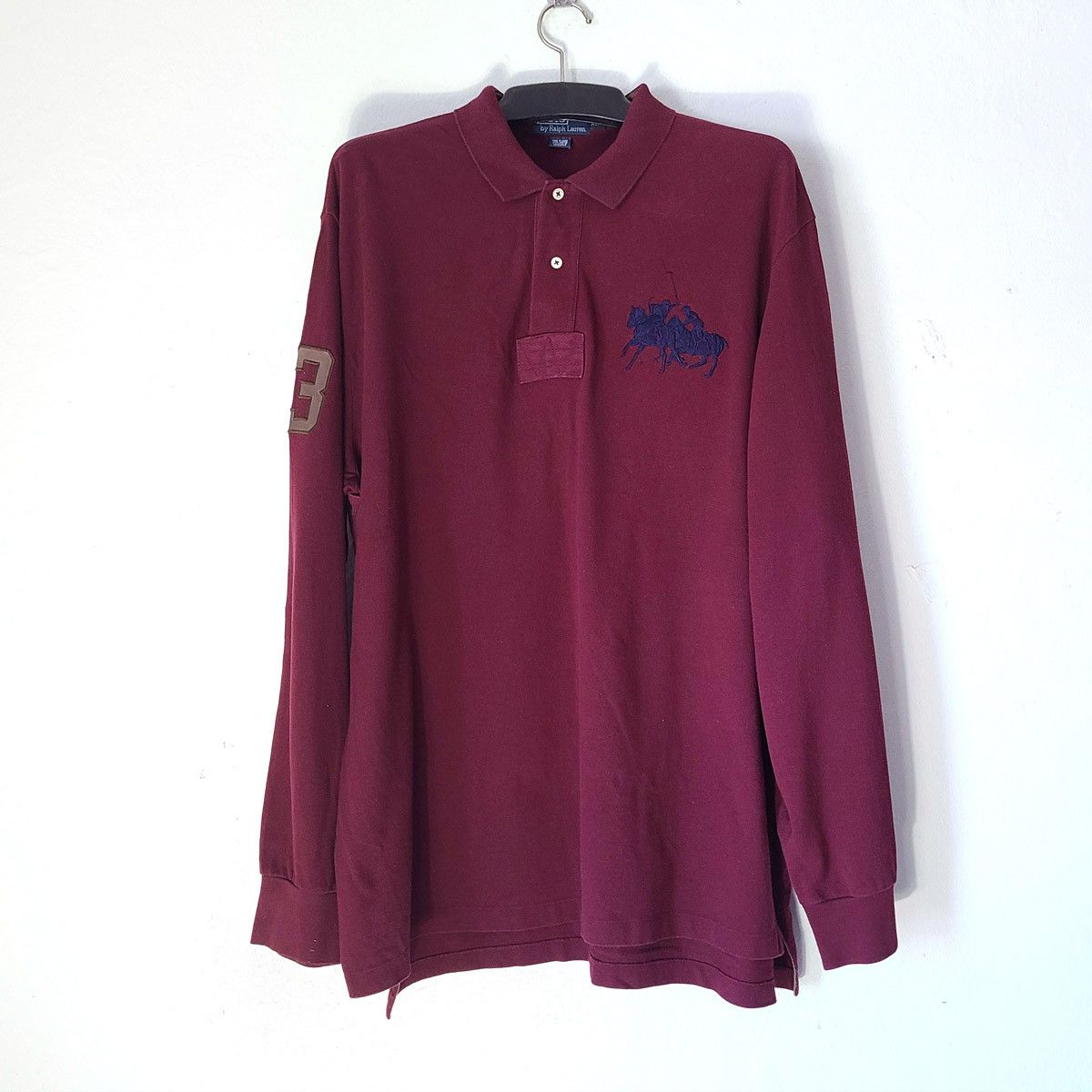 Polo Ralph Lauren × Vintage Long Sleeve Polo Dual Match Leather Edition Size US XXL / EU 58 / 5 - 2 Thumbnail