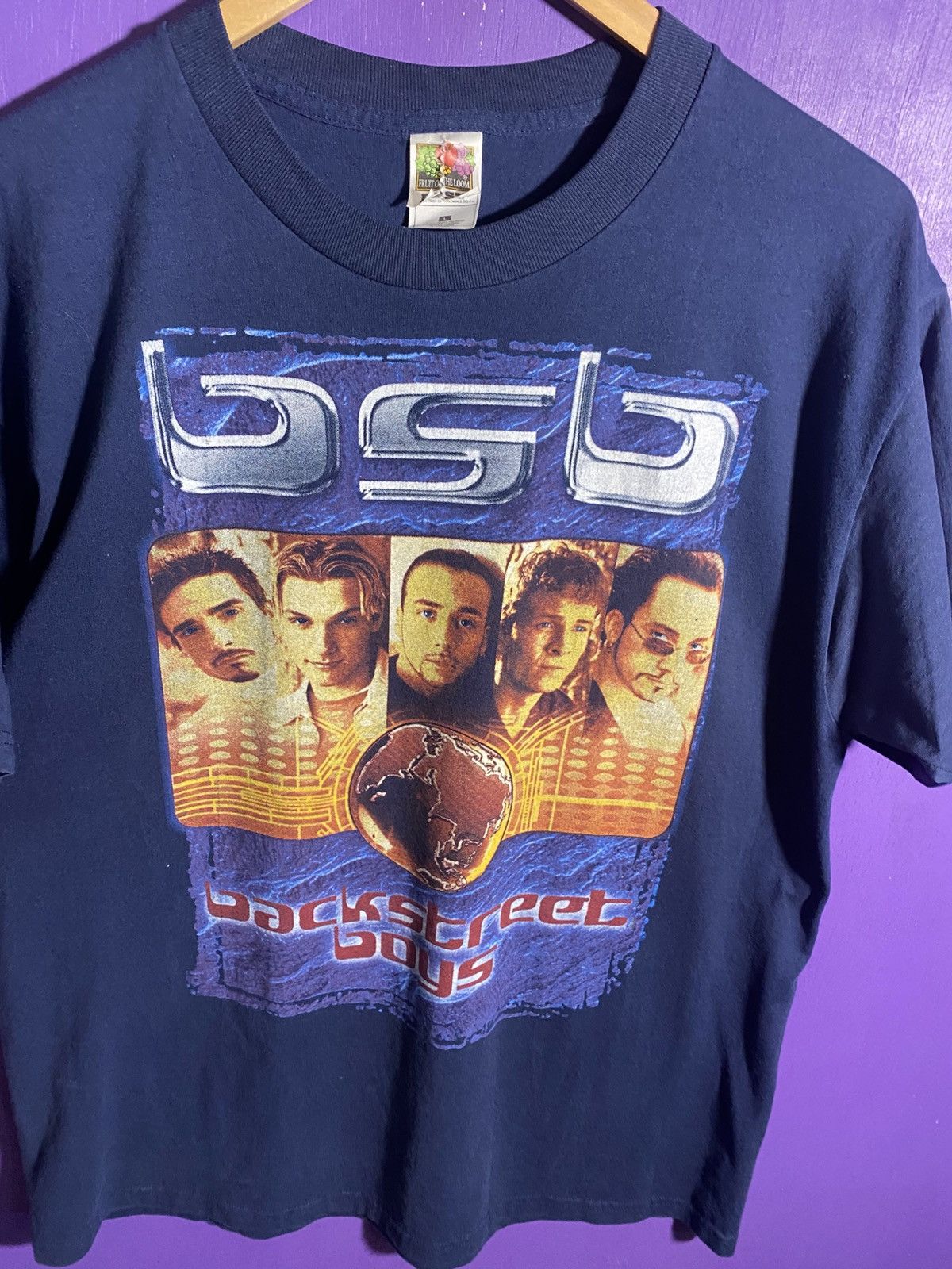 Vintage Vintage 2001 Backstreet Boys world tour t-shirt Size US L / EU 52-54 / 3 - 3 Thumbnail