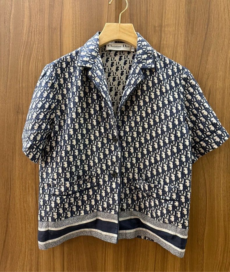 Dior Dior Old-printed short-sleeved shirt Size XS / US 0-2 / IT 36-38 - 1 Thumbnail