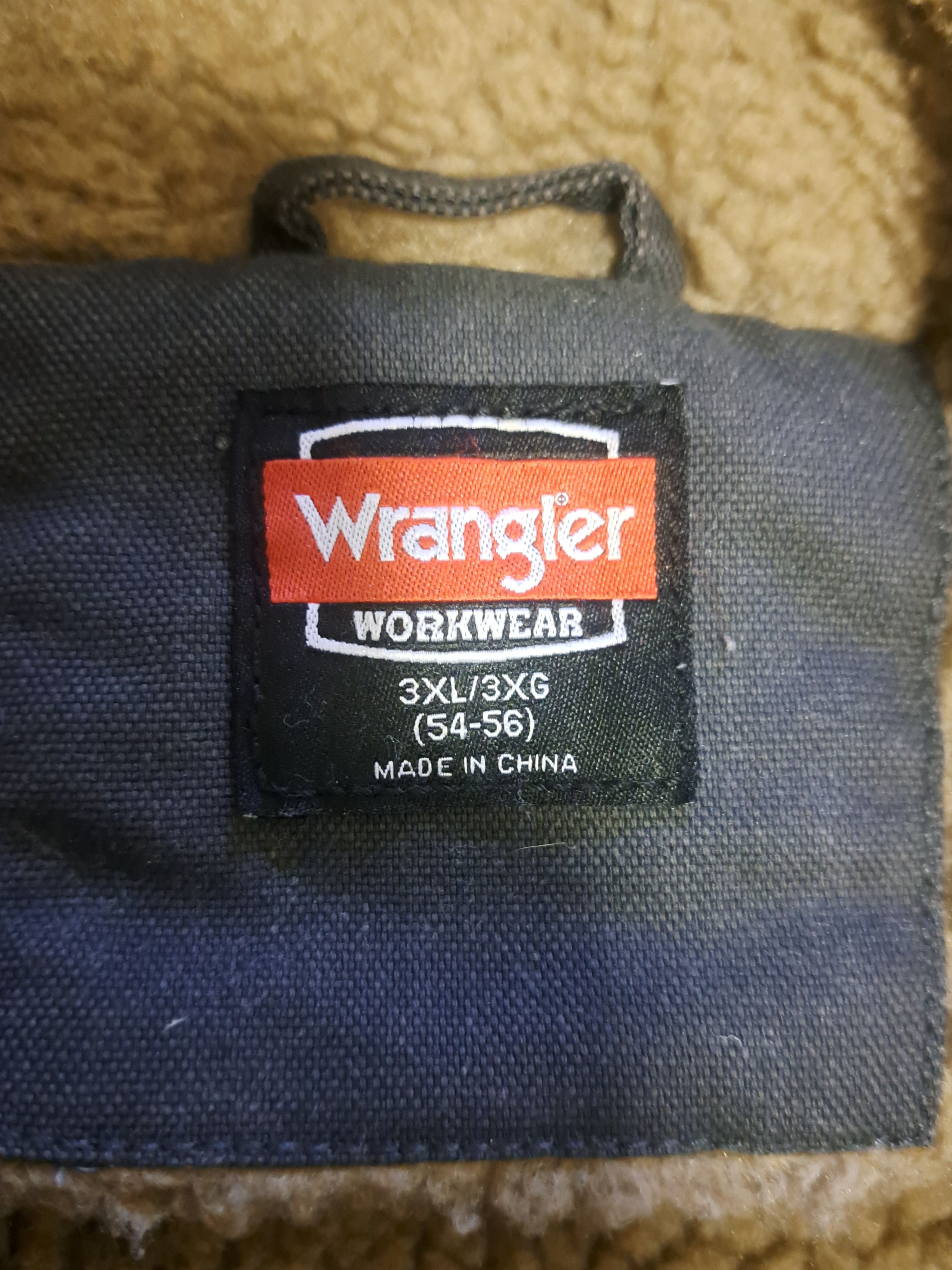 Wrangler XXXL Wrangler Workwear Faux Sherpa-Lined Duck Jacket Size US XXL / EU 58 / 5 - 5 Thumbnail