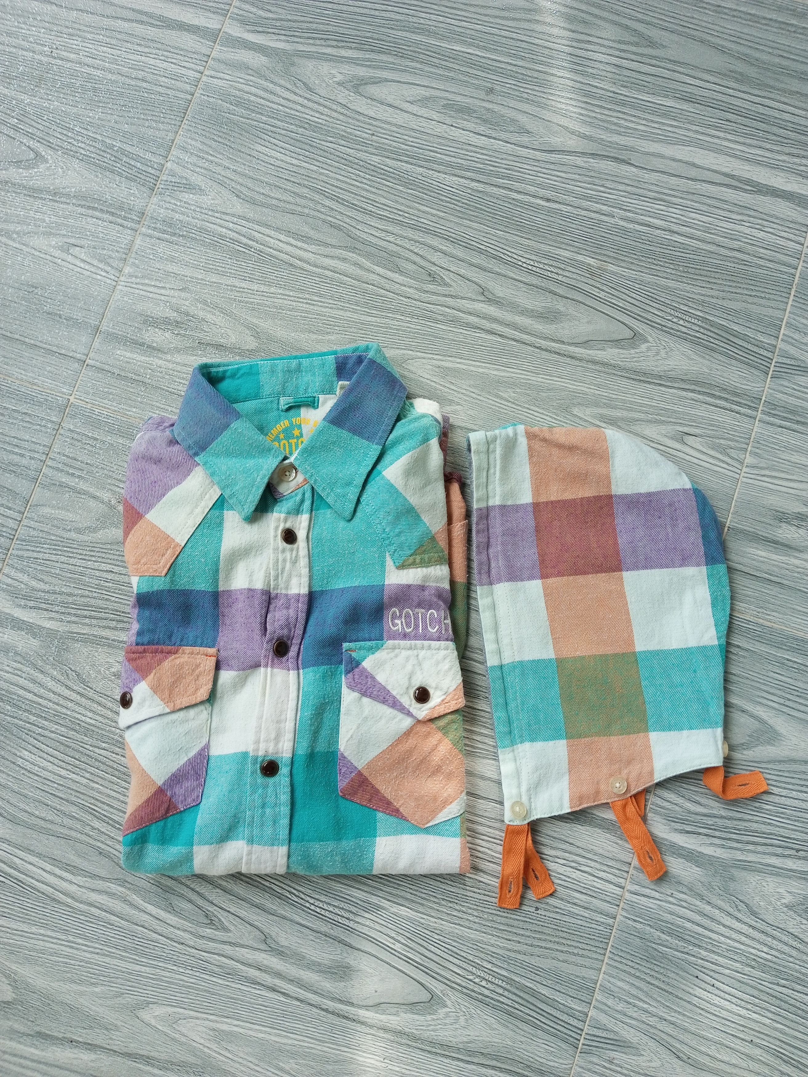 Japanese Brand Vintage Gotcha Flannel Longsleeve Detachable Hoodie Size US S / EU 44-46 / 1 - 17 Thumbnail