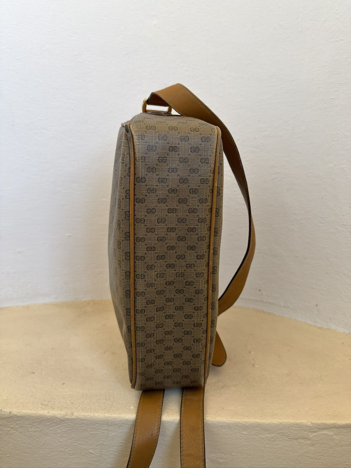 Gucci Vintage Rare 80s Gucci Micro GG Messenger Bag Unisex Size ONE SIZE - 7 Thumbnail
