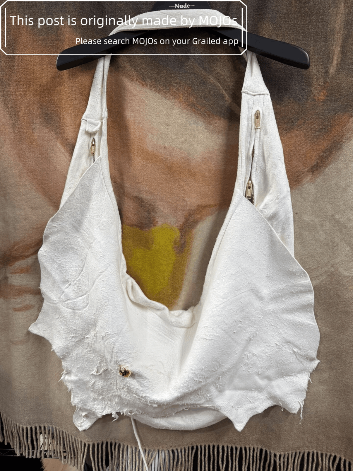 Undercover Eye Ball Button Leather Bundle Bag mojos426