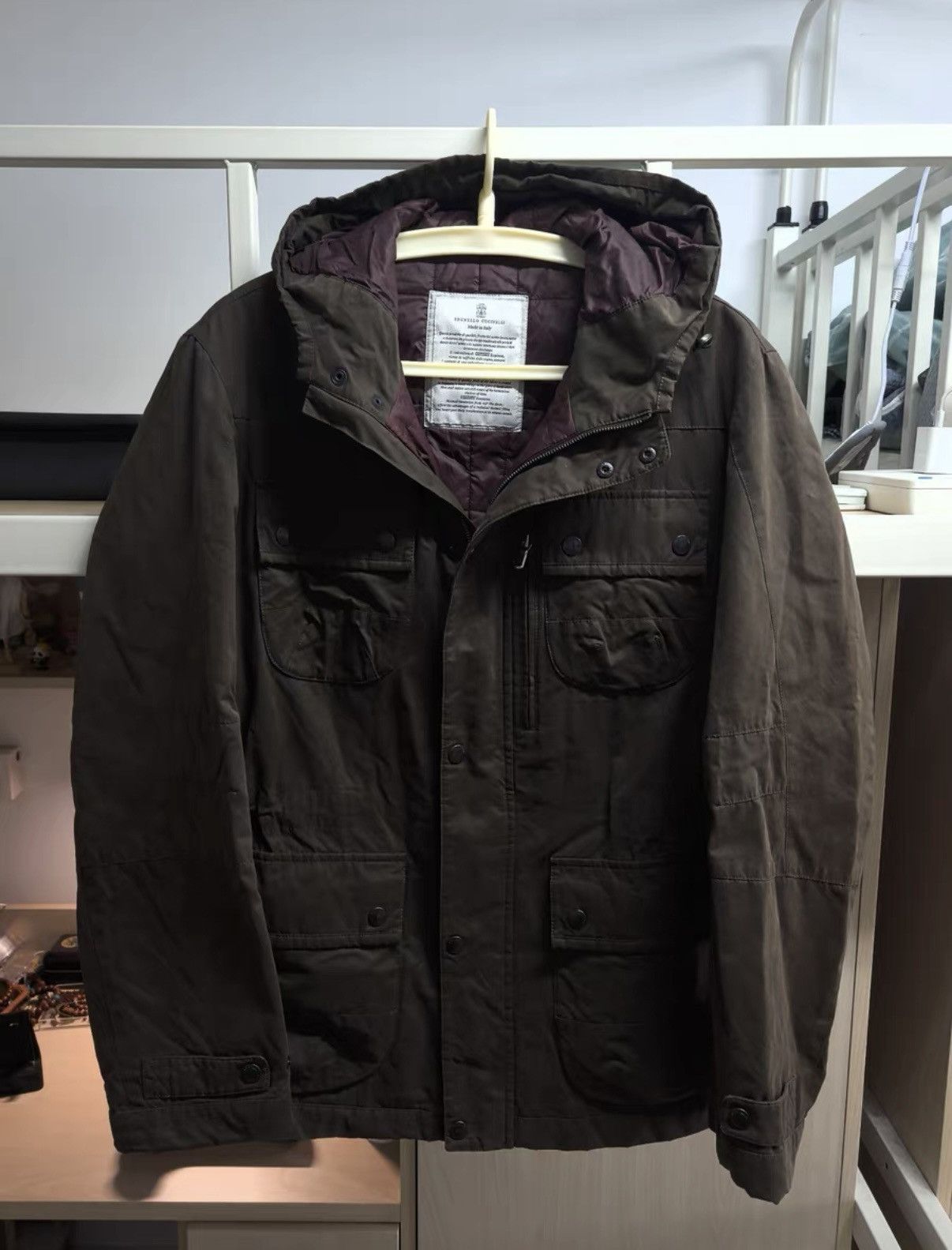 Brunello Cucinelli Brunello Cucinelli Safari/Utility Hooded Jacket Size US M / EU 48-50 / 2 - 1 Thumbnail