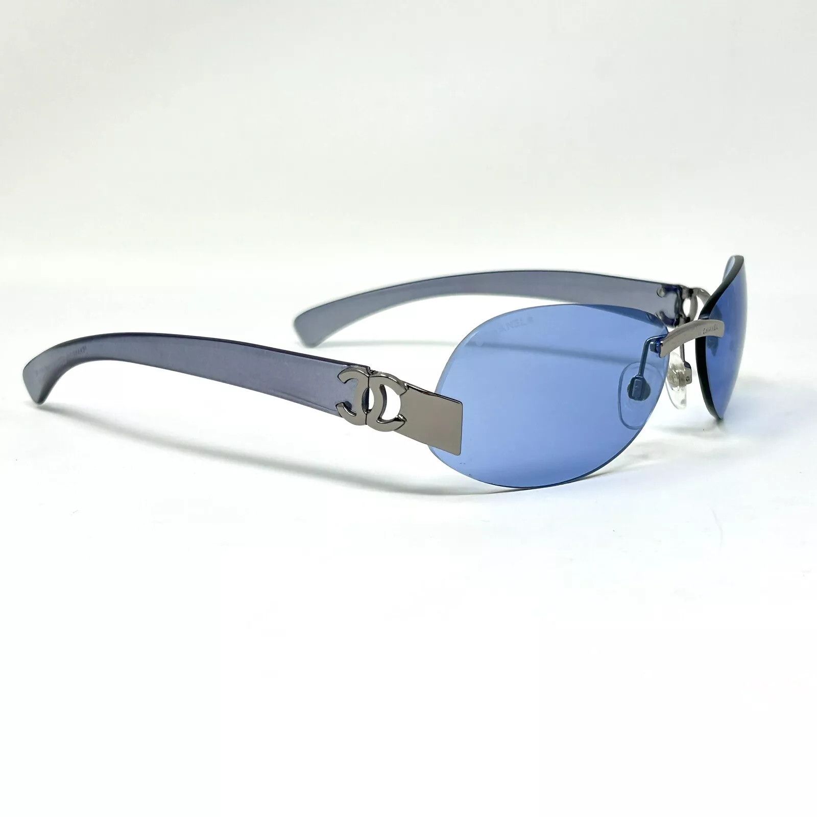 Chanel Chanel Sunglasses 4037 Rhinestone CC 4017 Rimless Vintage Size ONE SIZE - 3 Thumbnail