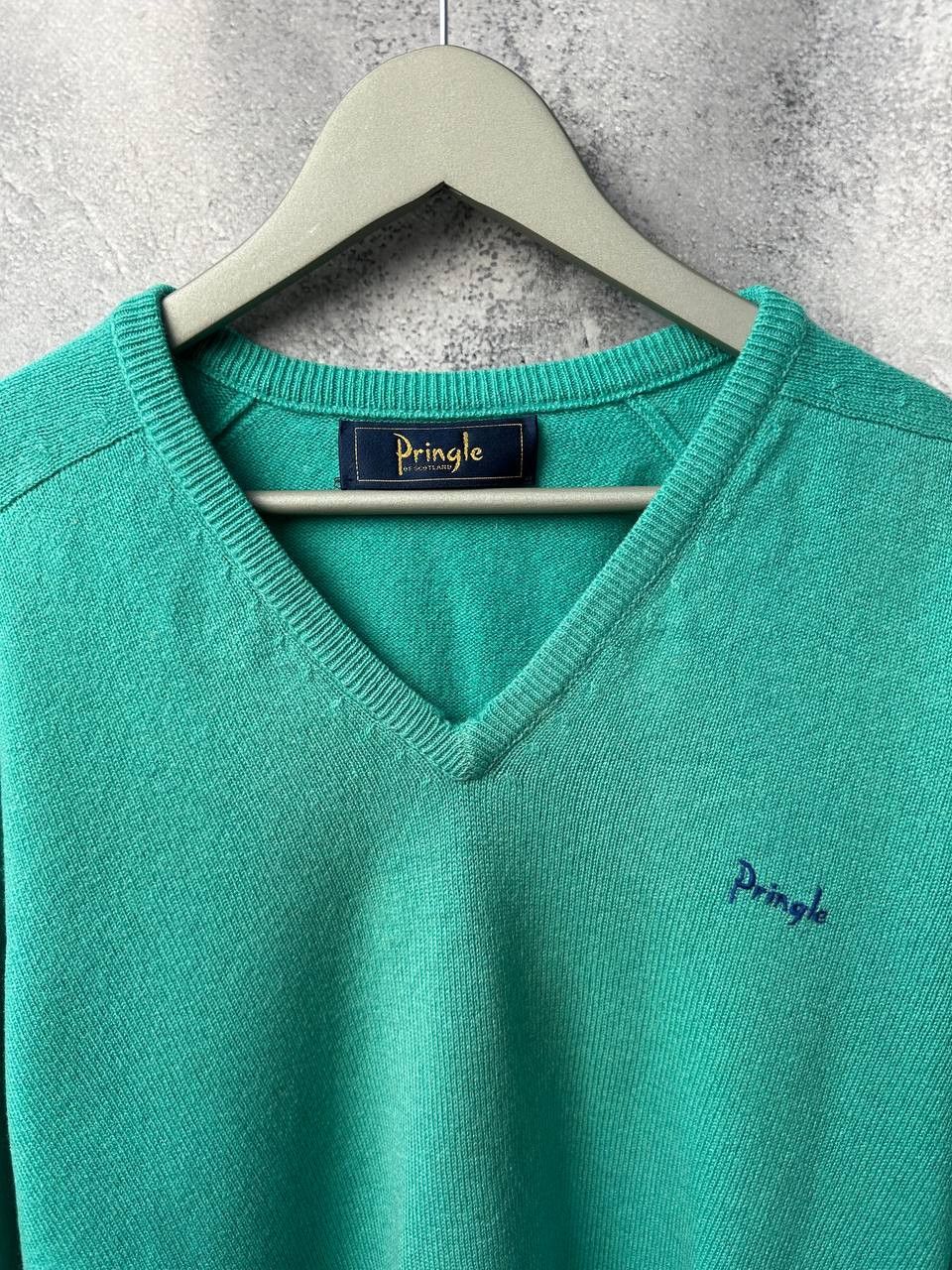 Pringle Of Scotland Pringle of Scotland V-Neck Sweater Pullover Size US XL / EU 56 / 4 - 5 Thumbnail