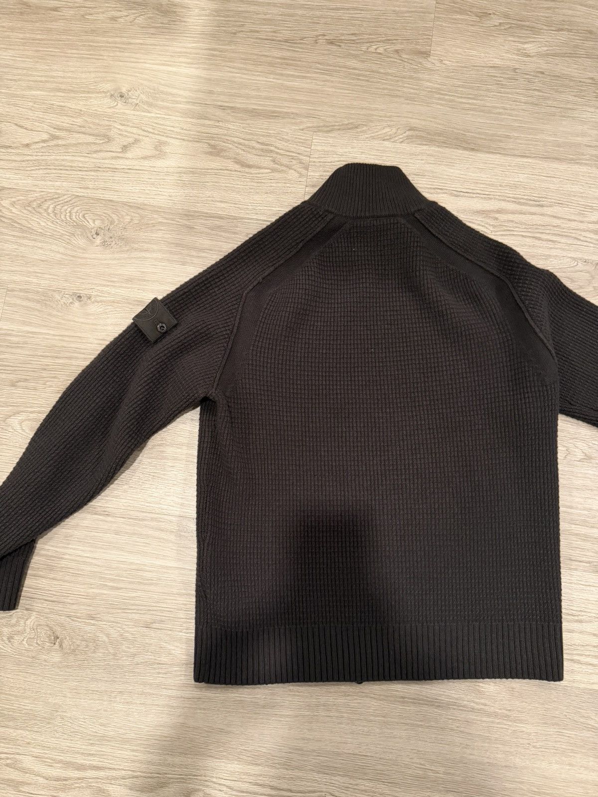 Stone Island Ghost Waffle-Knit Virgin Wool Zip-Up Cardigan Size US M / EU 48-50 / 2 - 6 Thumbnail