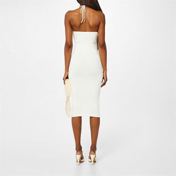 Amiri o1g2r1mq0824 Midi Dresses in White Size S / US 4 / IT 40 - 6 Thumbnail