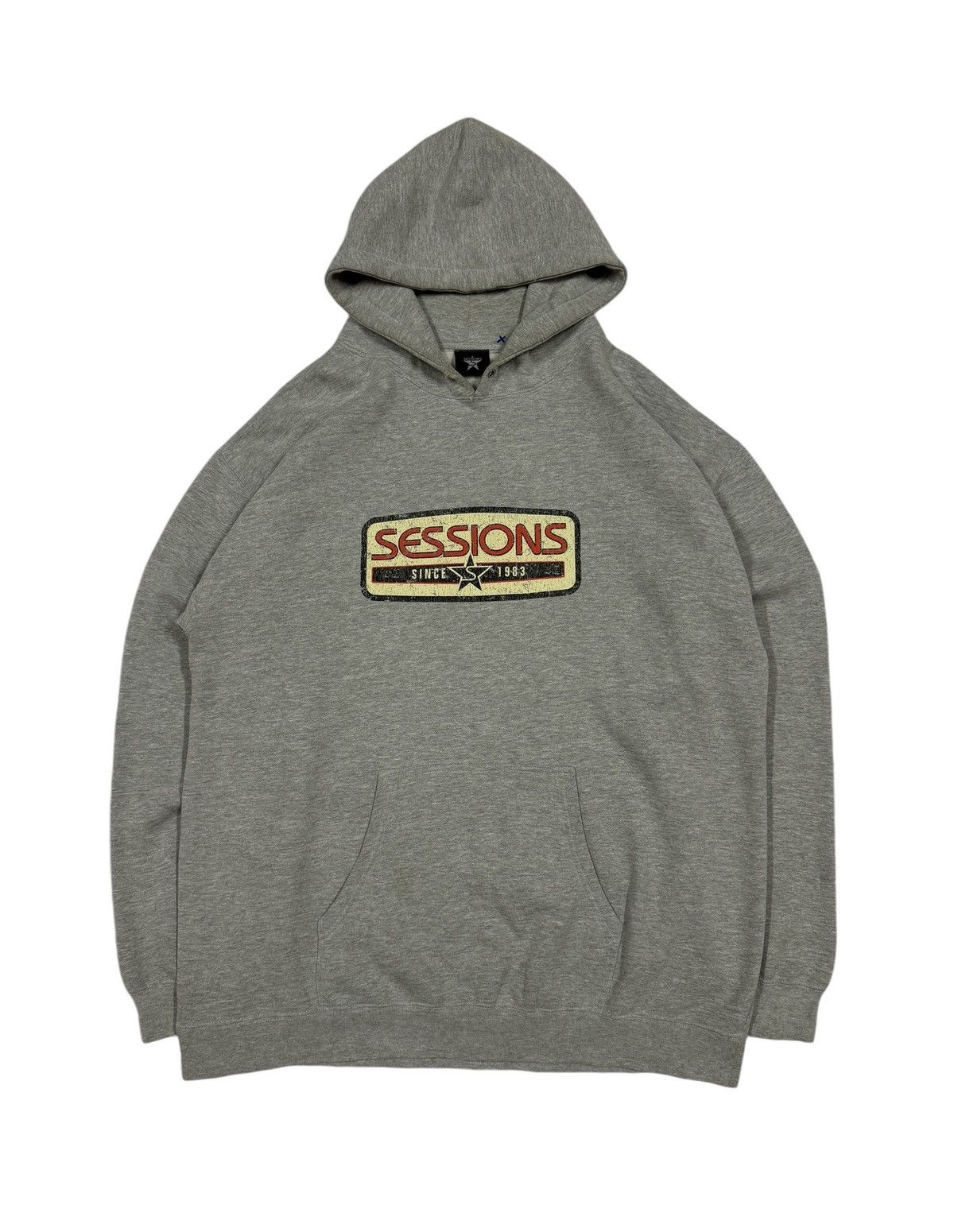 Sessions × Vintage Vtg🔥Session Old Logo Snowboarder Backen Punk Rock Hoodie Size US L / EU 52-54 / 3 - 1 Thumbnail