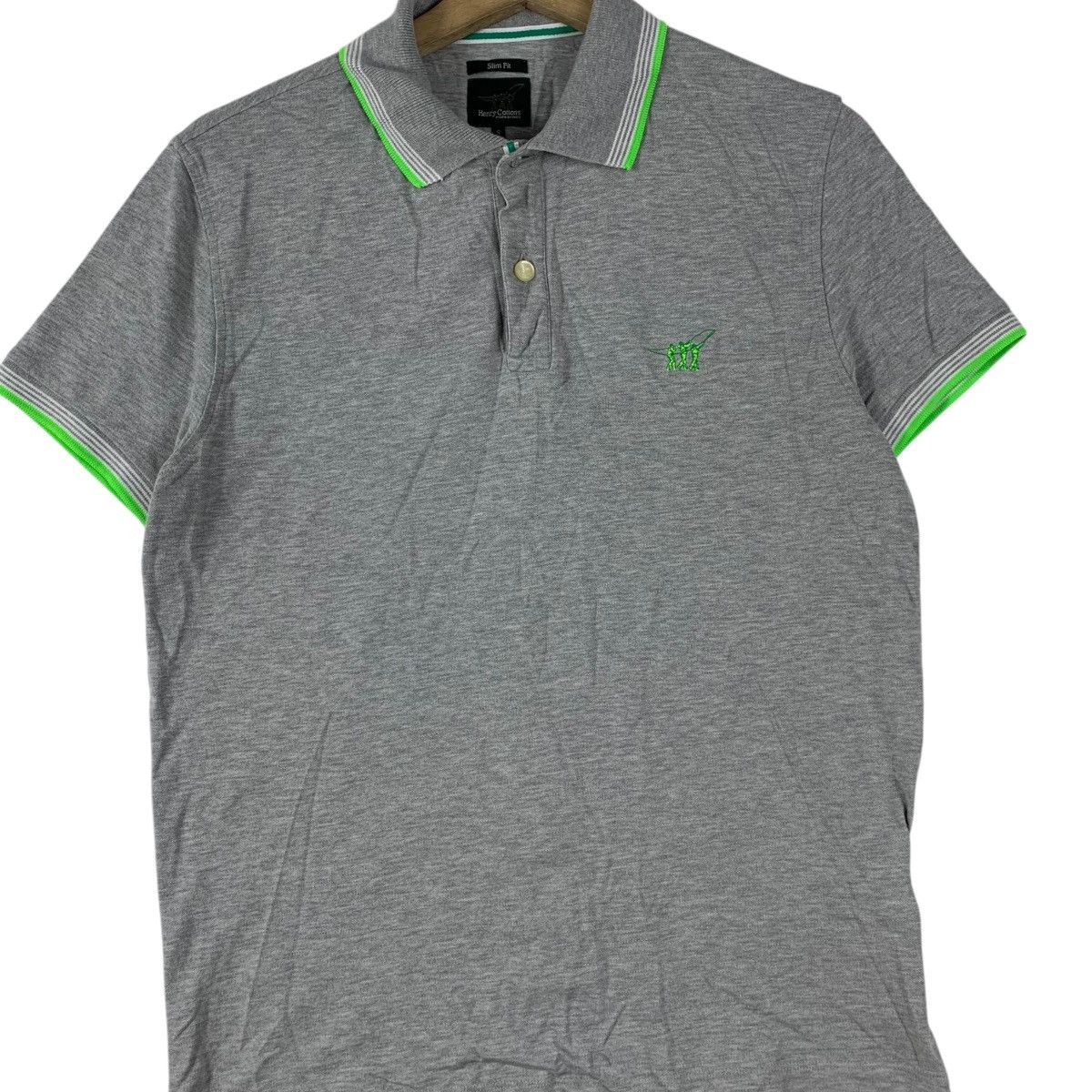 Henry Cotton's Vintage HENRY COTTONS Twin Tipped Slim Fit Polo Tee Shirt Size US S / EU 44-46 / 1 - 3 Thumbnail