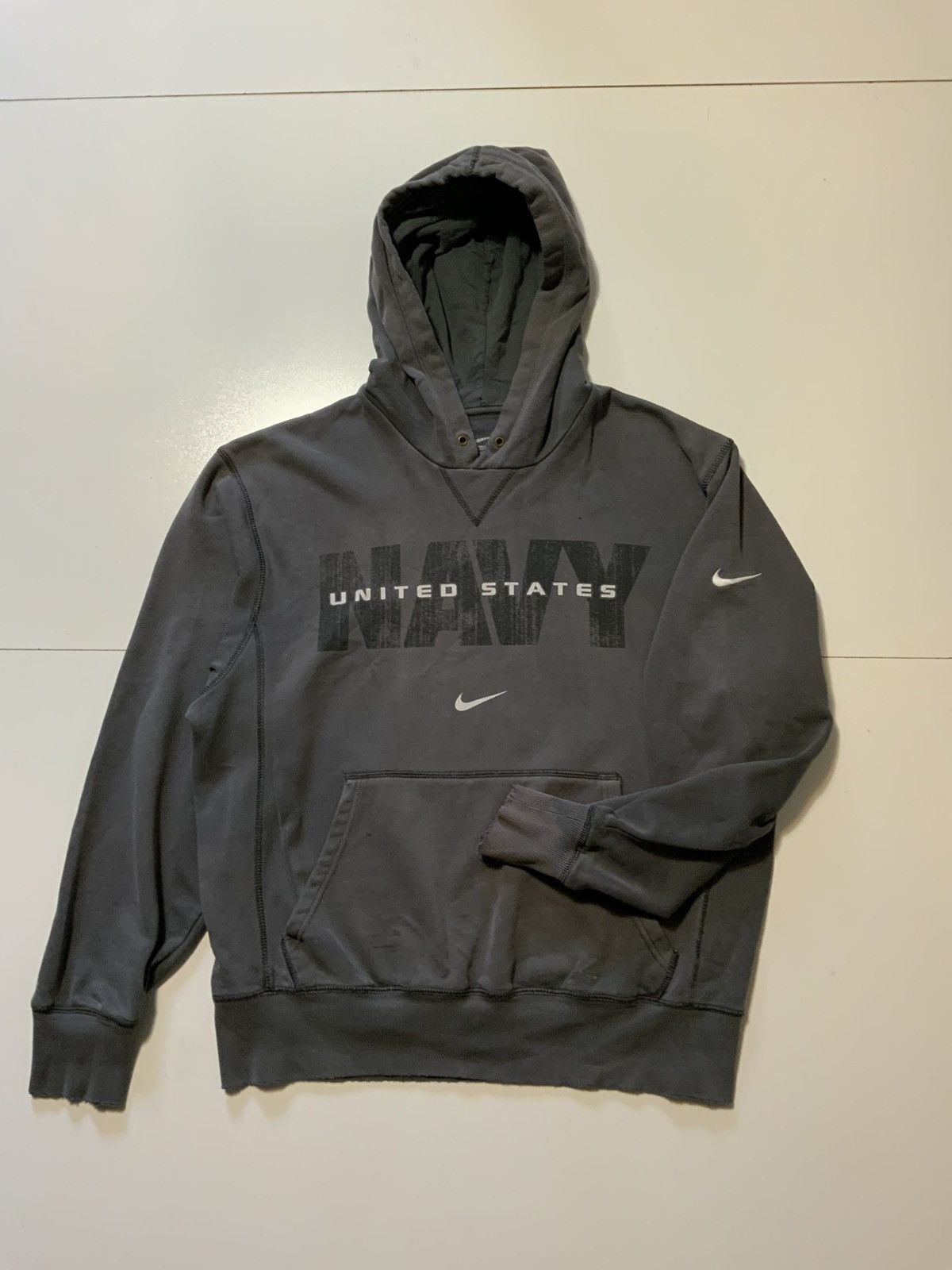 Nike Nike USN United States Navy Center Swoosh Pullover Hoodie Size US M / EU 48-50 / 2 - 1 Thumbnail