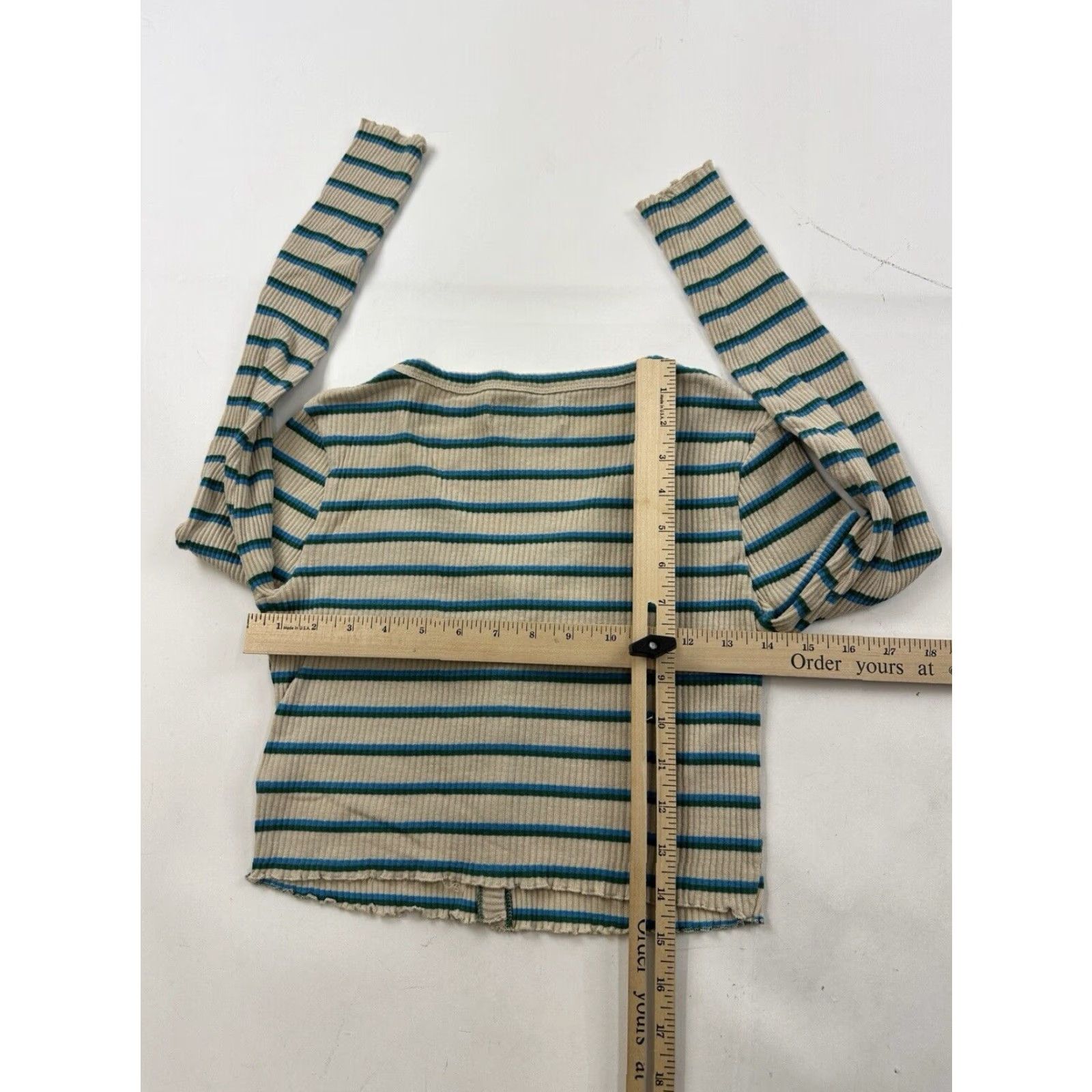 Urban Outfitters Urban Outfitters Shirt Womens Medium Striped Long Sleeve Button Up Front Size M / US 6-8 / IT 42-44 - 4 Thumbnail