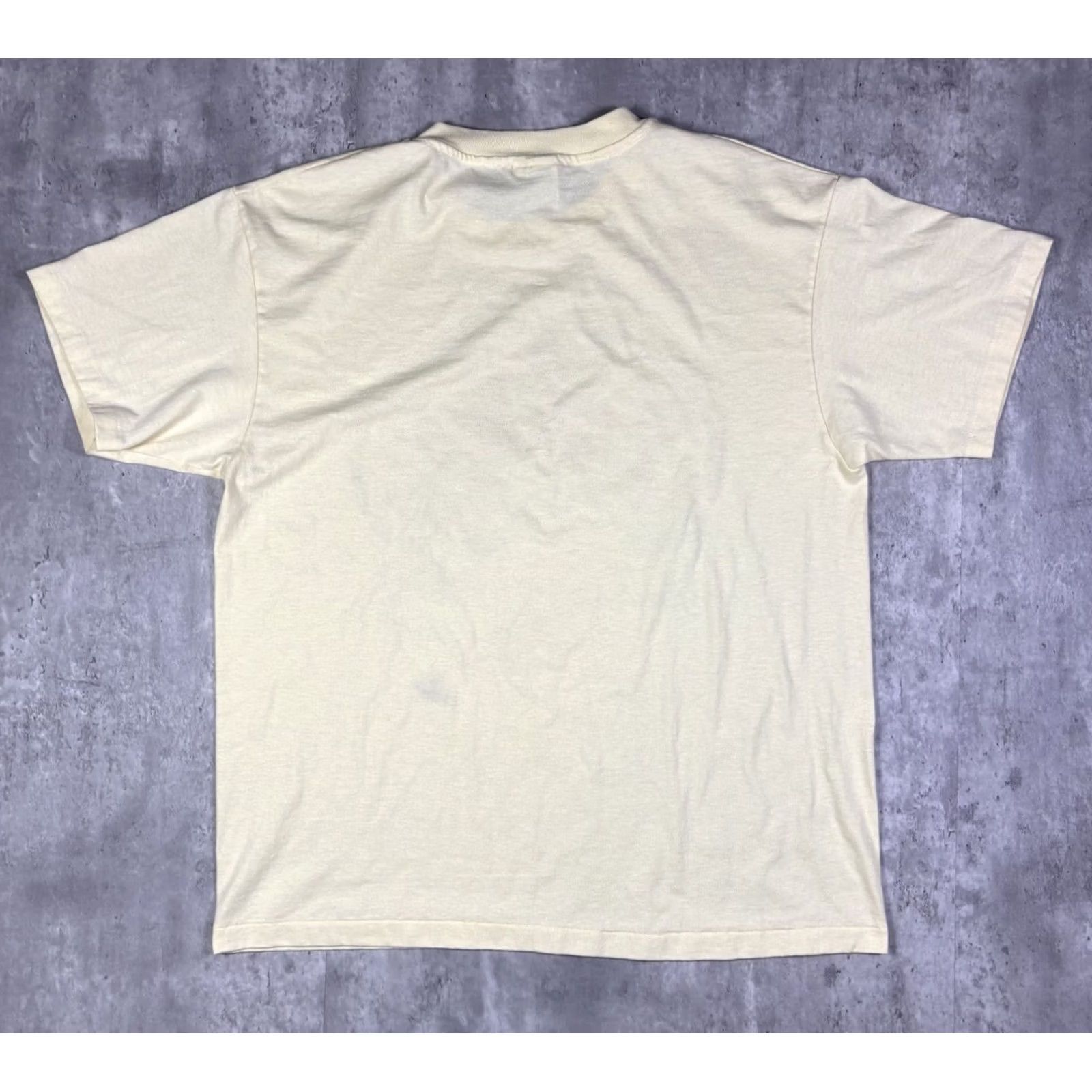 Hanes VINTAGE Beauty In Boom Flower Shop Promo T Shirt Mens L White 90s Graphic Print Crew Neck Short Sleeve Hanes Size US L / EU 52-54 / 3 - 2 Thumbnail