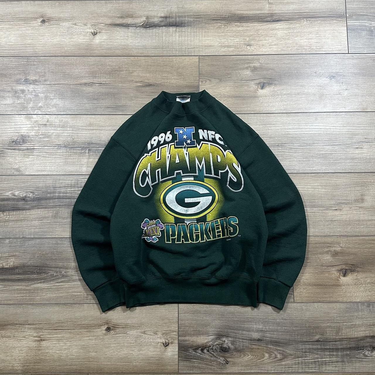 Pro Player 1996 Pro Player Green Bay Packers NFC Champs Crewneck Size US M / EU 48-50 / 2 - 1 Thumbnail