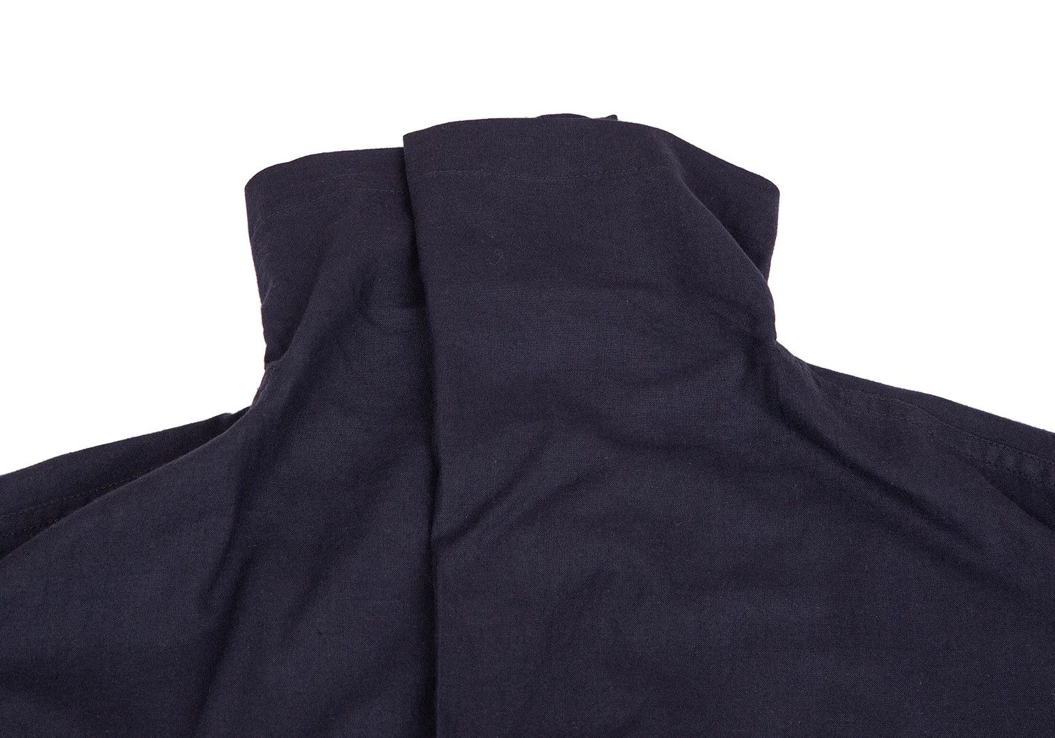 Issey Miyake Stand Neck Pullover Shirt in Navy, Size M Size US M / EU 48-50 / 2 - 3 Thumbnail