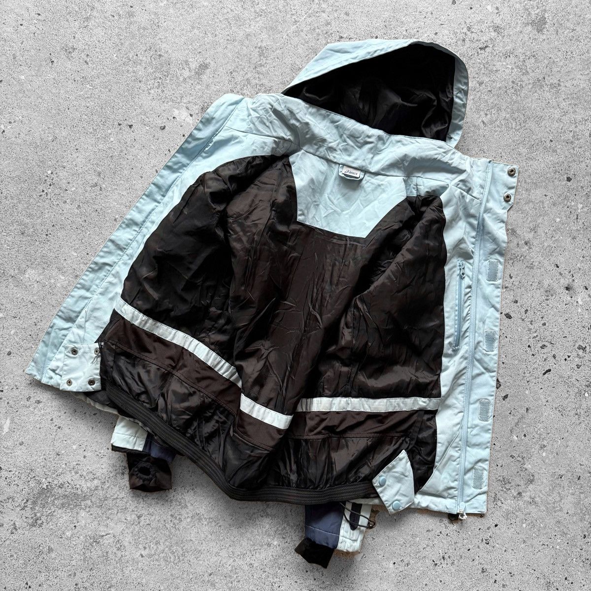 Asics Asics Wmns Vintage Ski Jacket Light Blue Hooded Winter Size M / US 6-8 / IT 42-44 - 3 Thumbnail