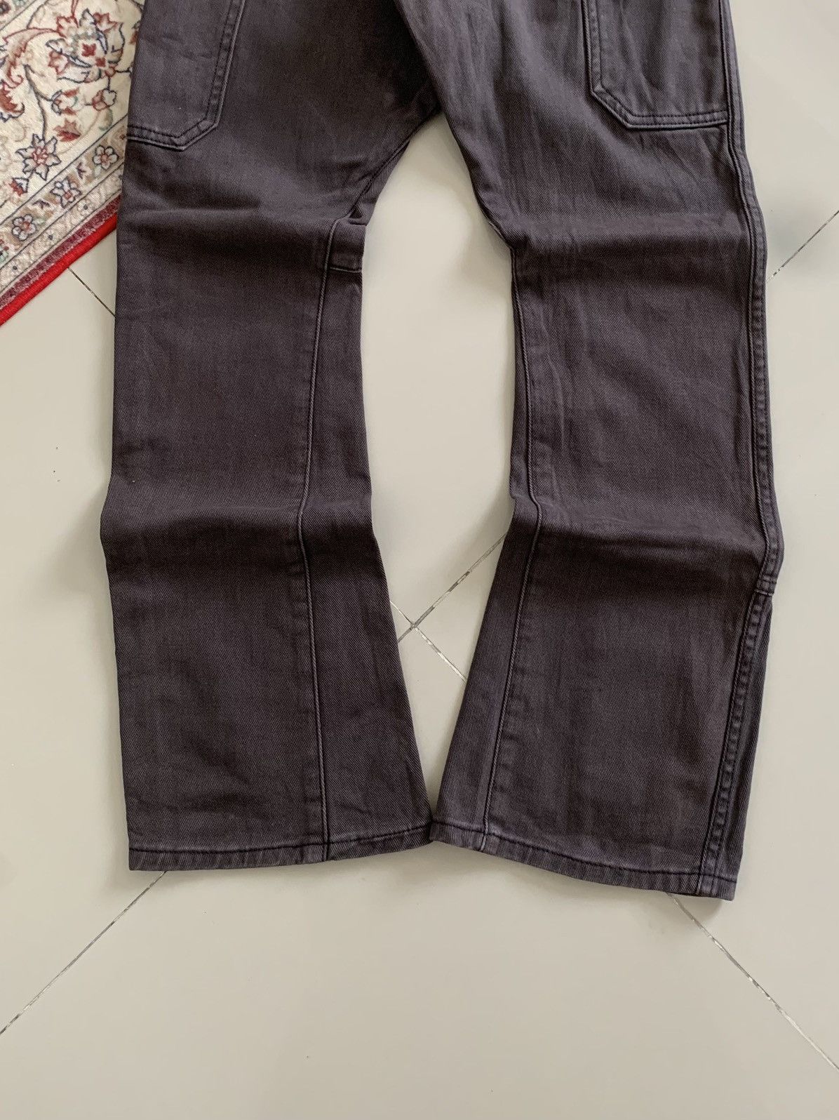 Vuja De Vuja De Carpenter Double Knee Flared Brown Denim Size US 28 / EU 44 - 9 Thumbnail