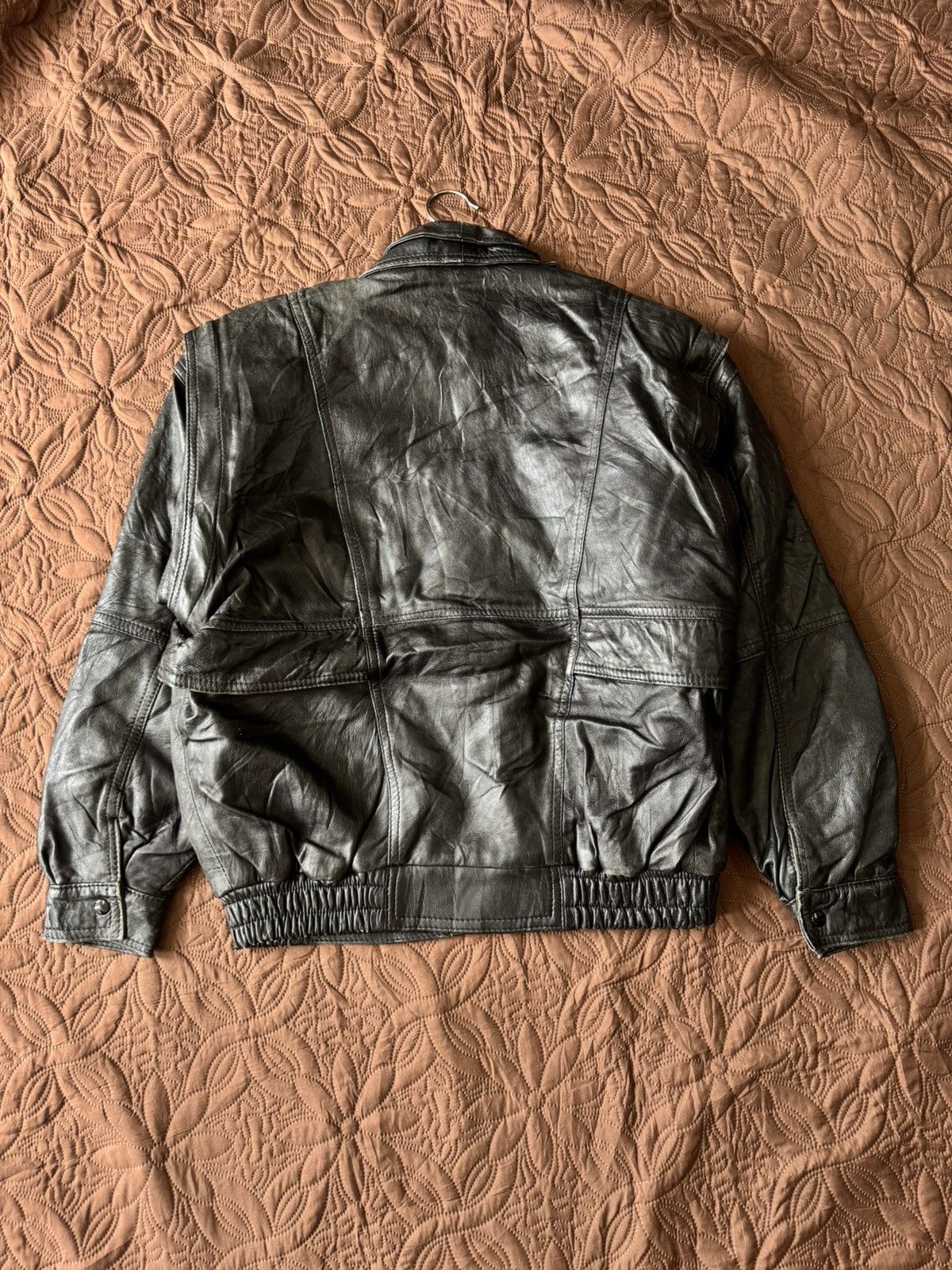 If Six Was Nine Vintage 90s MARPEL LEATHER DOUBLE COLLAR JACKET MOTORCYCLE Size US M / EU 48-50 / 2 - 2 Thumbnail