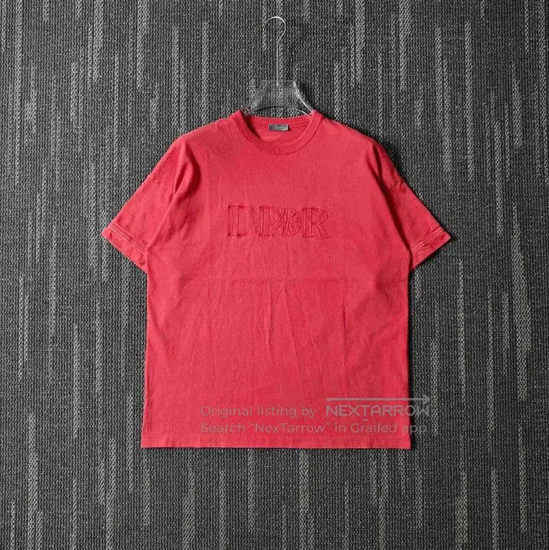 Other Dior Red Cotton Embroidered Men’s T-Shirt . Size US M / EU 48-50 / 2 - 1 Thumbnail