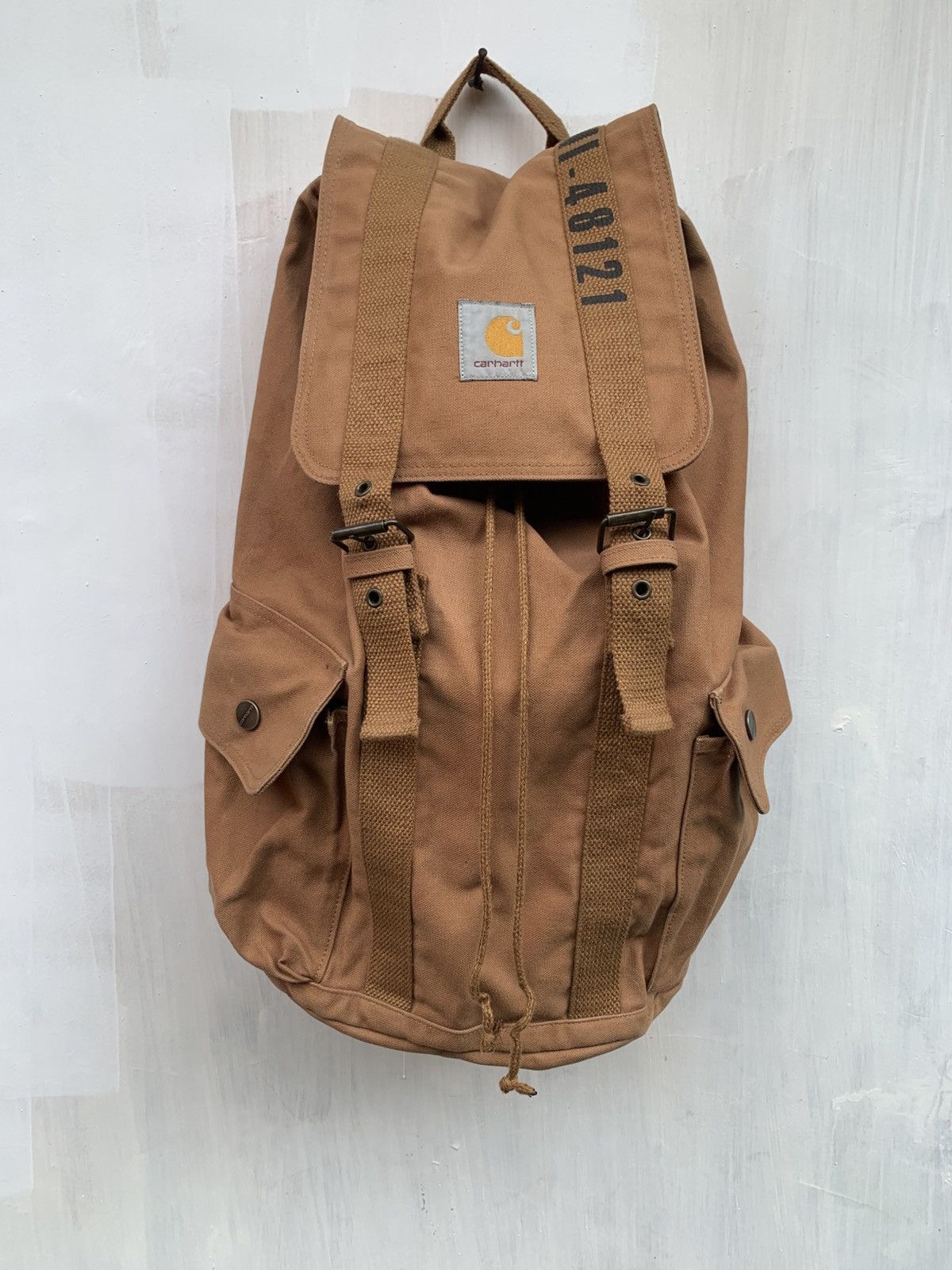 Carhartt 🔥RARE🔥 Vintage CARHARTT MI-48121 MILITARY DUCK CANVAS Size ONE SIZE - 2 Thumbnail