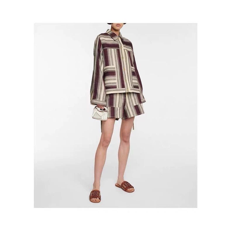 Loewe LOEWE Stripe linen cotton jacket Size 4XL / US 24-26 - 9 Thumbnail