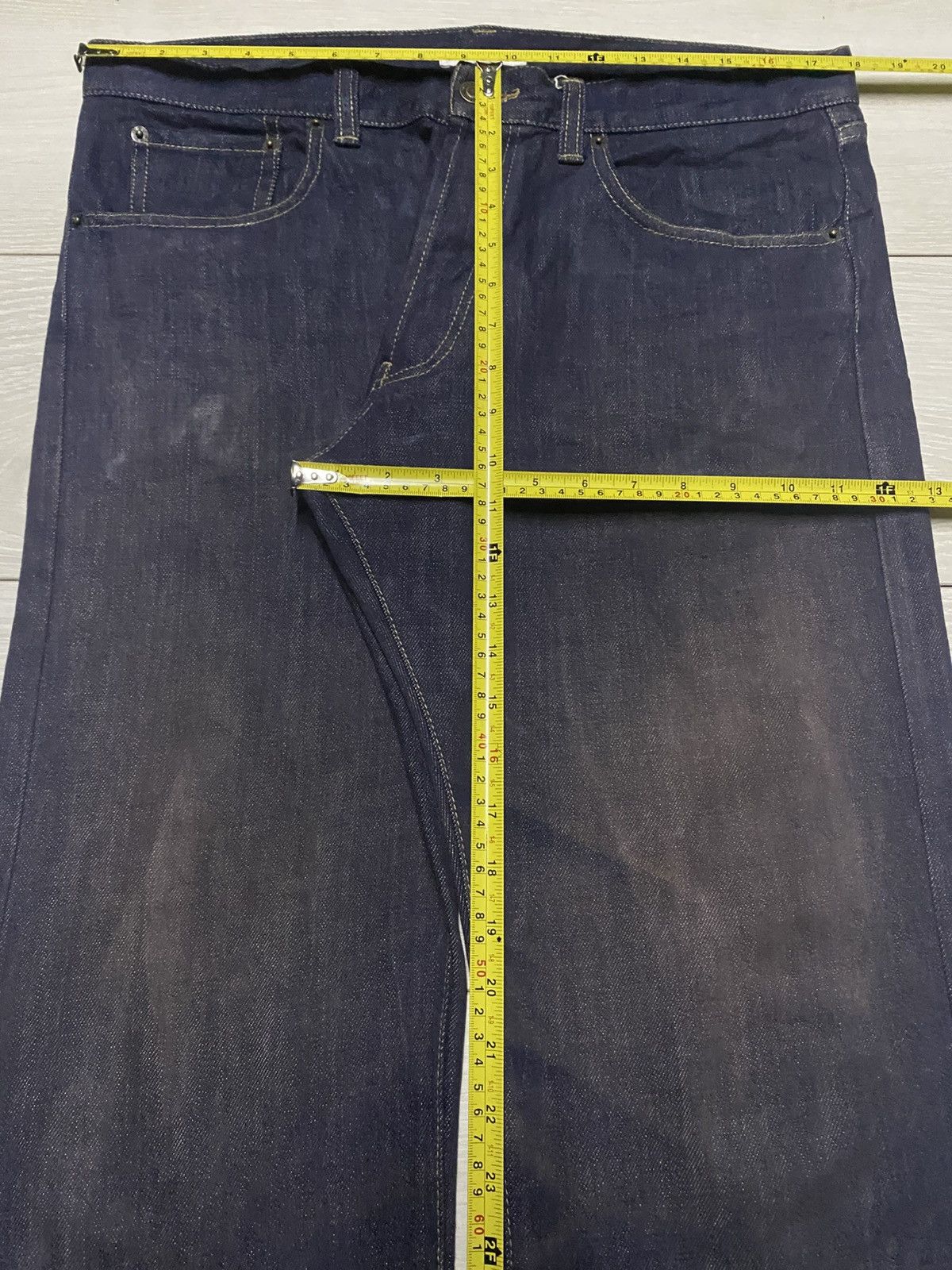 Hysteric Glamour Vintage Global Work Dark Blue Grunge Loose Jeans Size US 36 / EU 52 - 11 Thumbnail