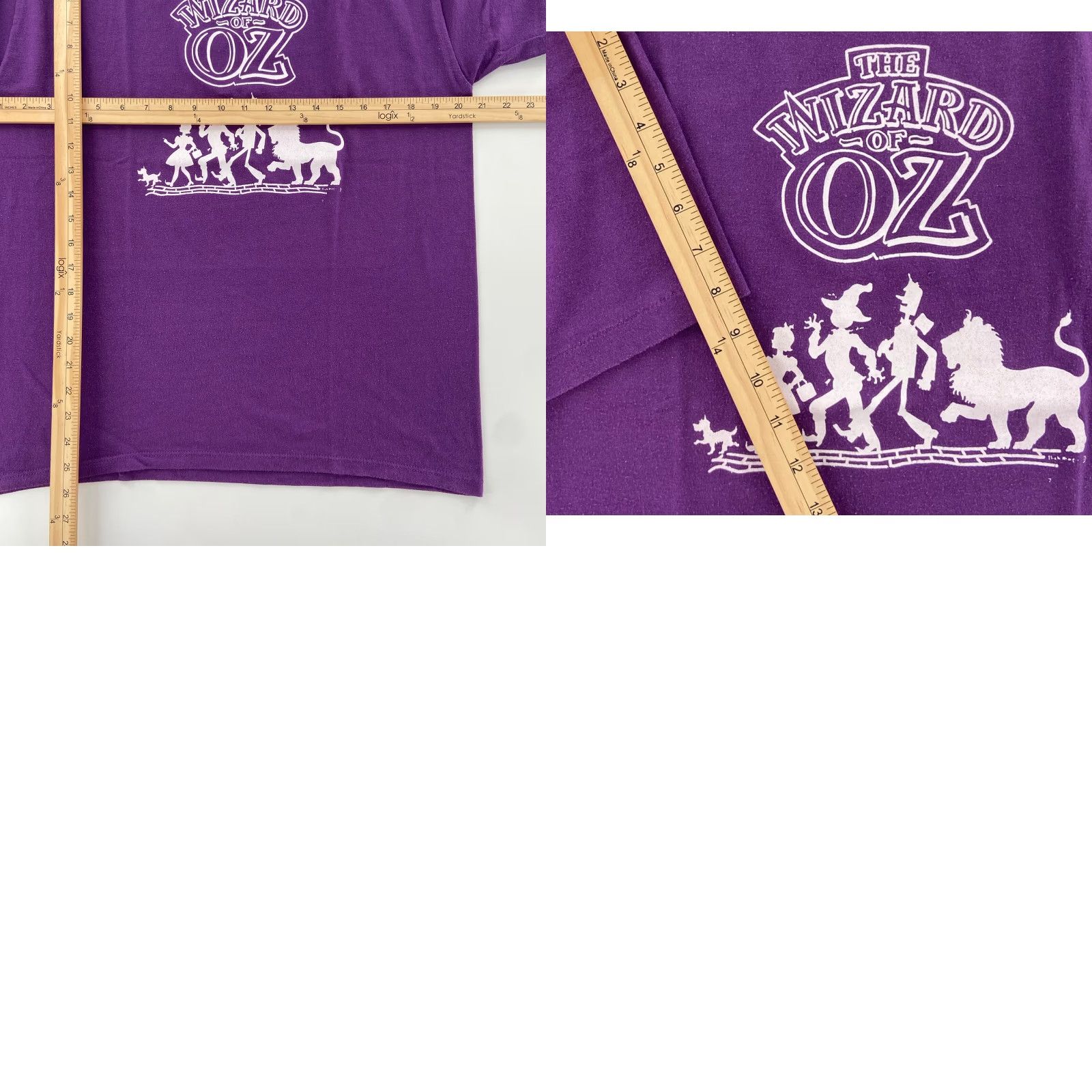 Jerzees Vintage Wizard Of Oz Movie Promo Purple T-Shirt Adult Large 90s Men Size US L / EU 52-54 / 3 - 8 Thumbnail