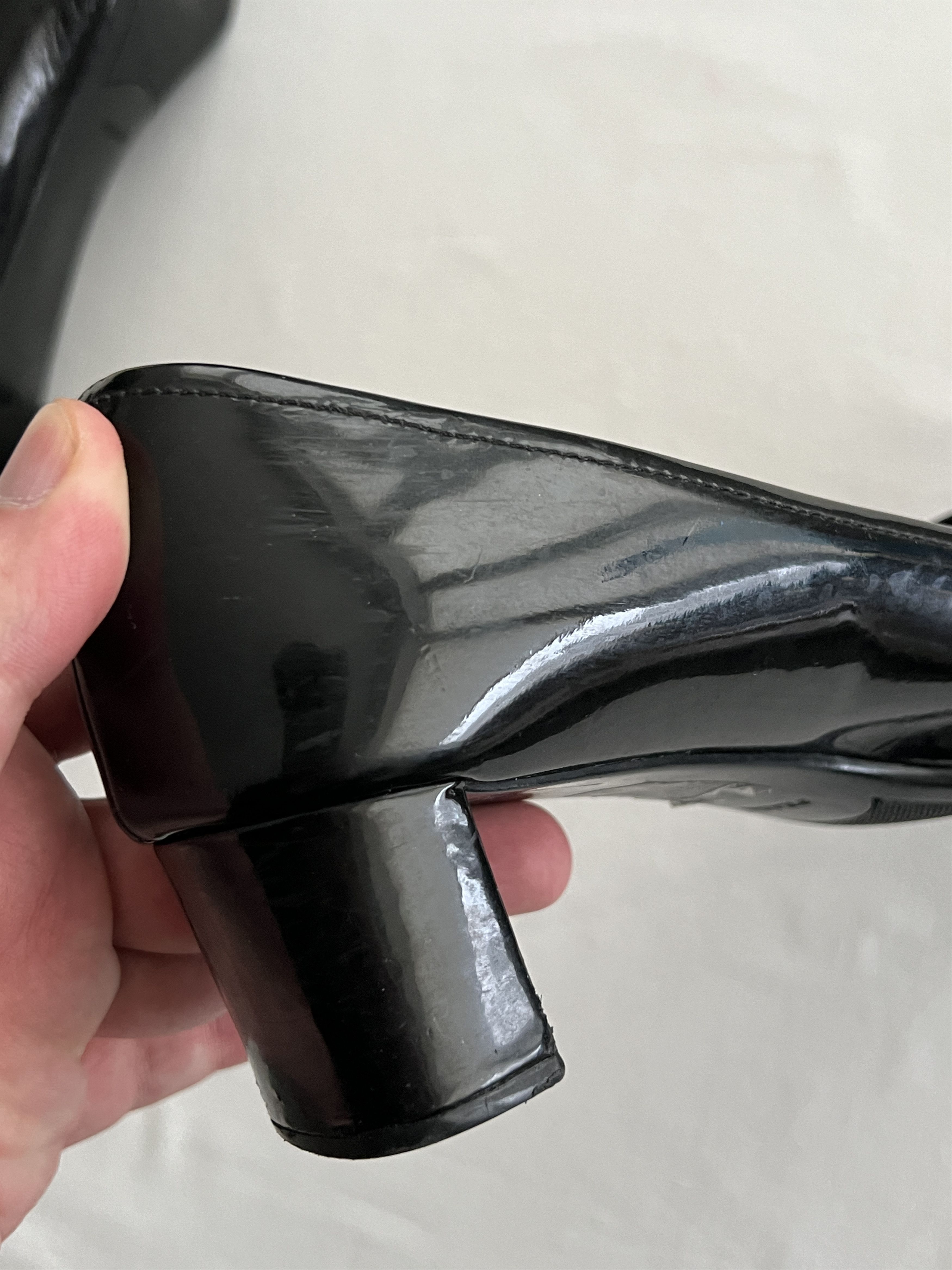 Prada × Vintage Vintage Prada Black Heels Size US 7 / IT 37 - 25 Thumbnail