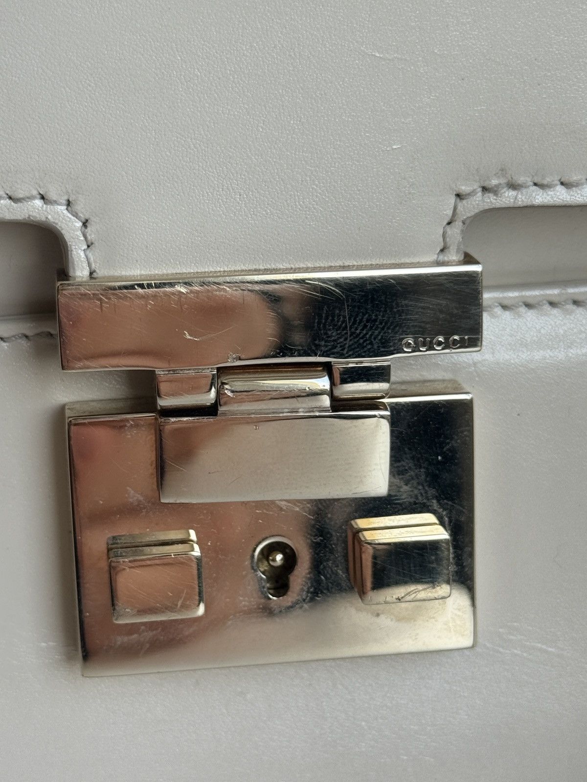 Designer × Gucci Vintage Gucci lady lock leather shoulderbag archive designer Size ONE SIZE - 4 Thumbnail