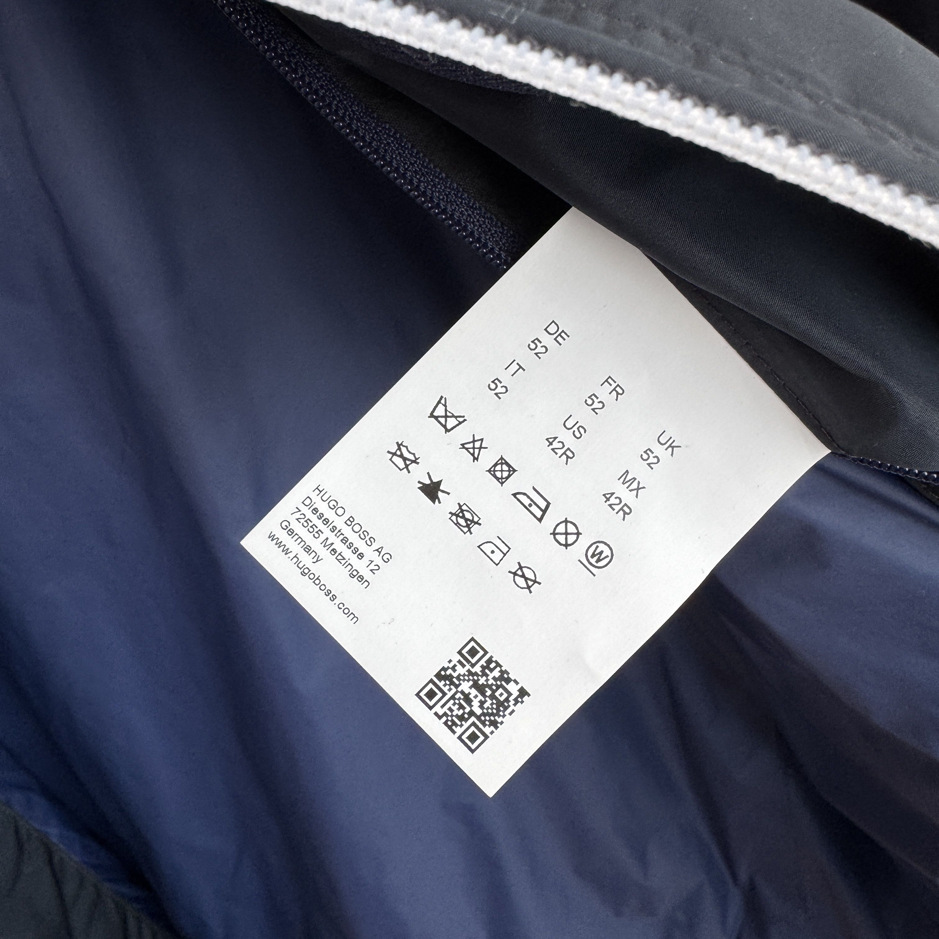 Hugo Boss BOSS Costa3 Zip-Through Blouson Mens Jacket in Navy 52/XL Size US XL / EU 56 / 4 - 5 Thumbnail