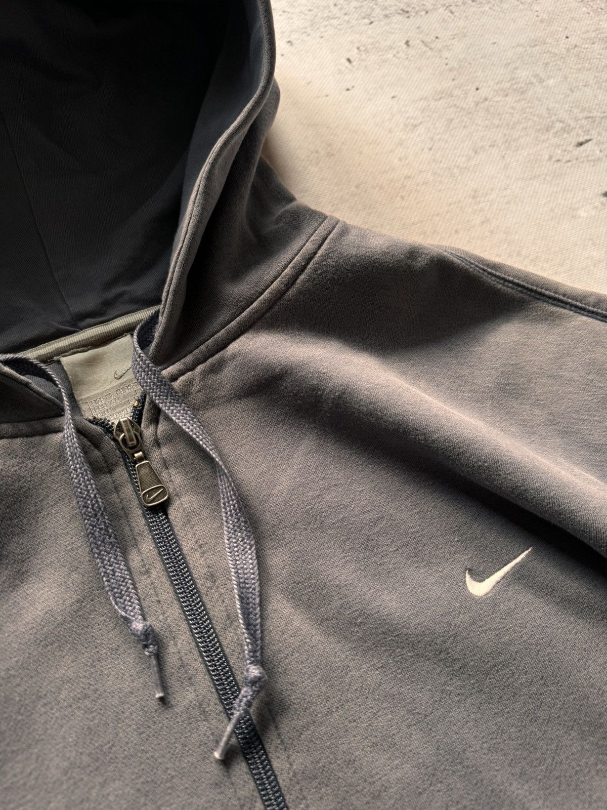 Nike × Vintage NIKE VINTAGE BASIC LOGO OVERSIZE BOXY ZIP HOODIE Size US XL / EU 56 / 4 - 4 Thumbnail