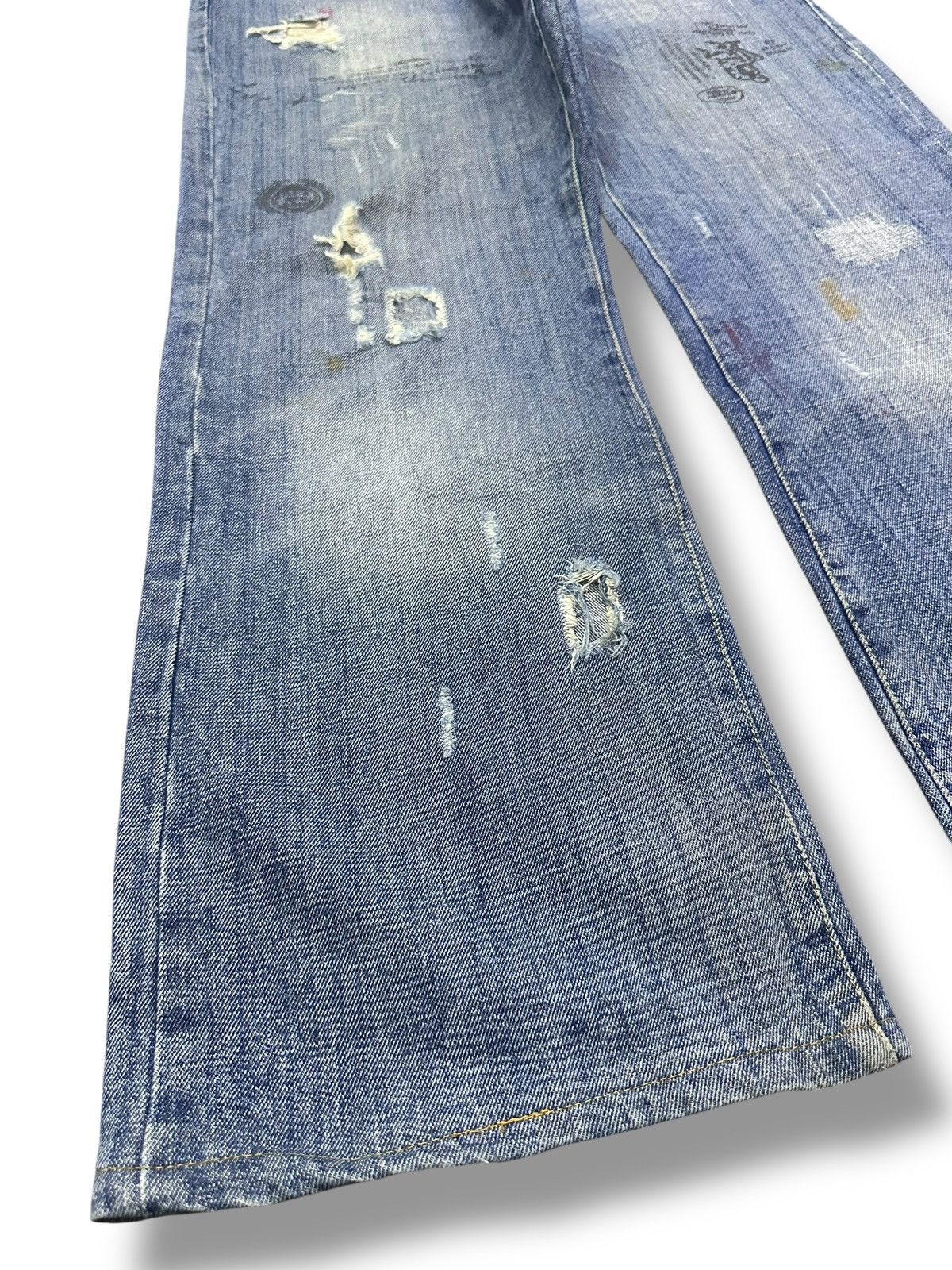 Abercrombie & Fitch Rare Drop 💥 Vintage Ezra Fitch Baggy Straight Jean LGB Style Size US 35 - 15 Thumbnail