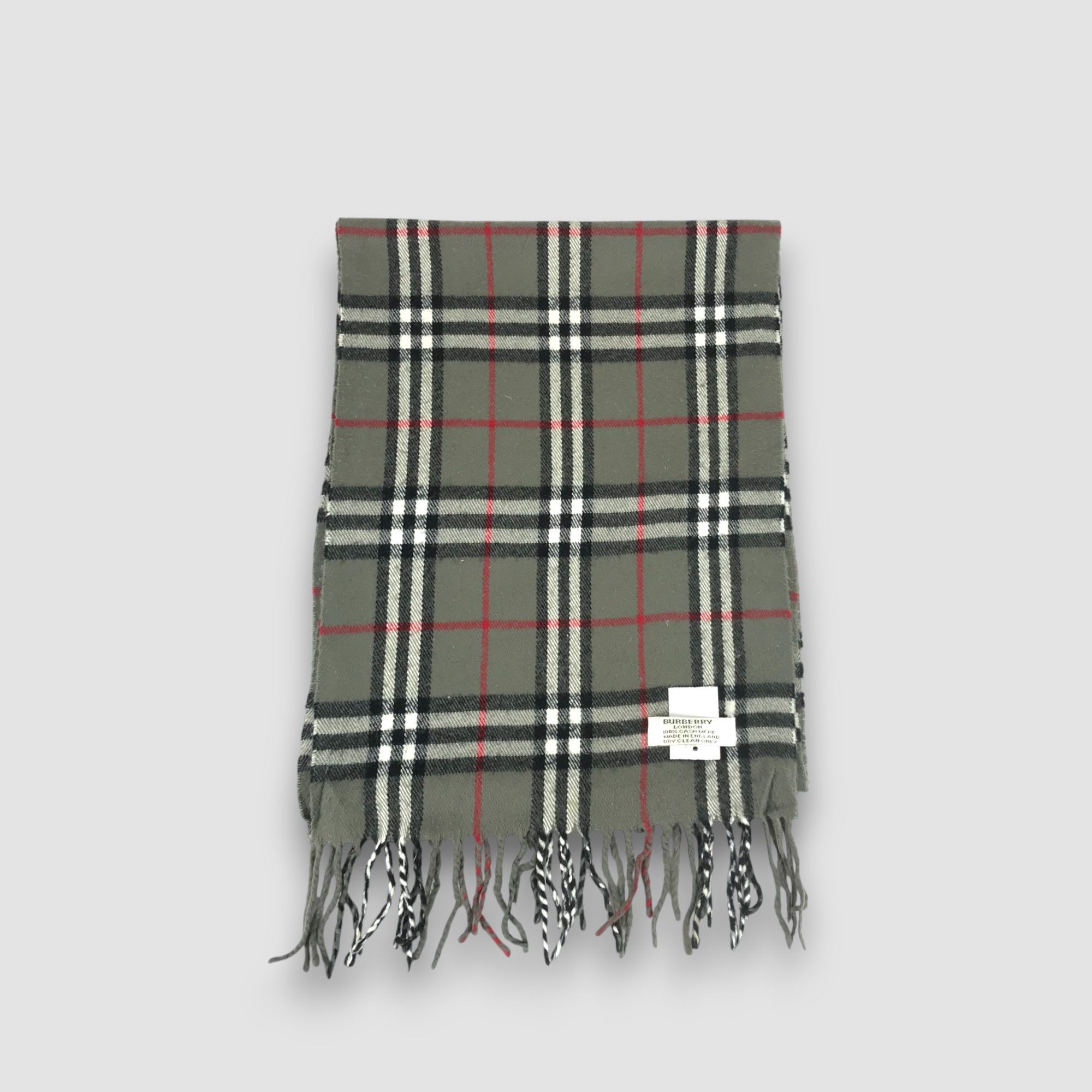 Burberry Vintage Burberry Scarf Muffler Wool Cashmere Scarves Size ONE SIZE - 2 Thumbnail