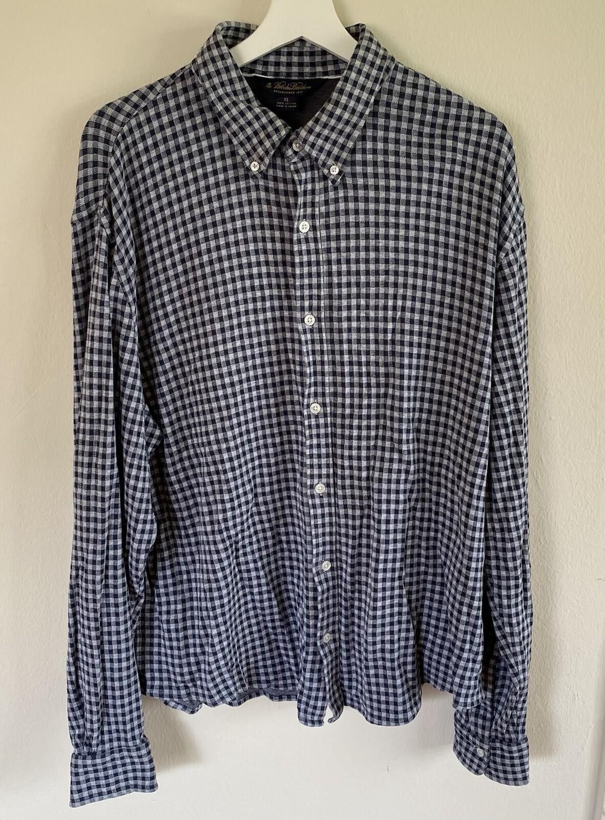 Brooks Brothers Brooks Brothers 1818 Gray Plaid Button Down Shirt Men XL Size US XL / EU 56 / 4 - 4 Thumbnail