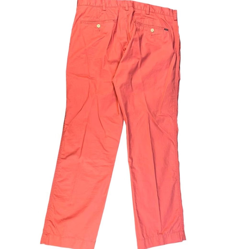 Polo Ralph Lauren VINTAGE Polo Ralph Lauren Chino Pants 36x30 Suffield Pima Cotton Salmon Men Regular 36 Pink 90s Mens Size US 36 / EU 52 - 4 Thumbnail