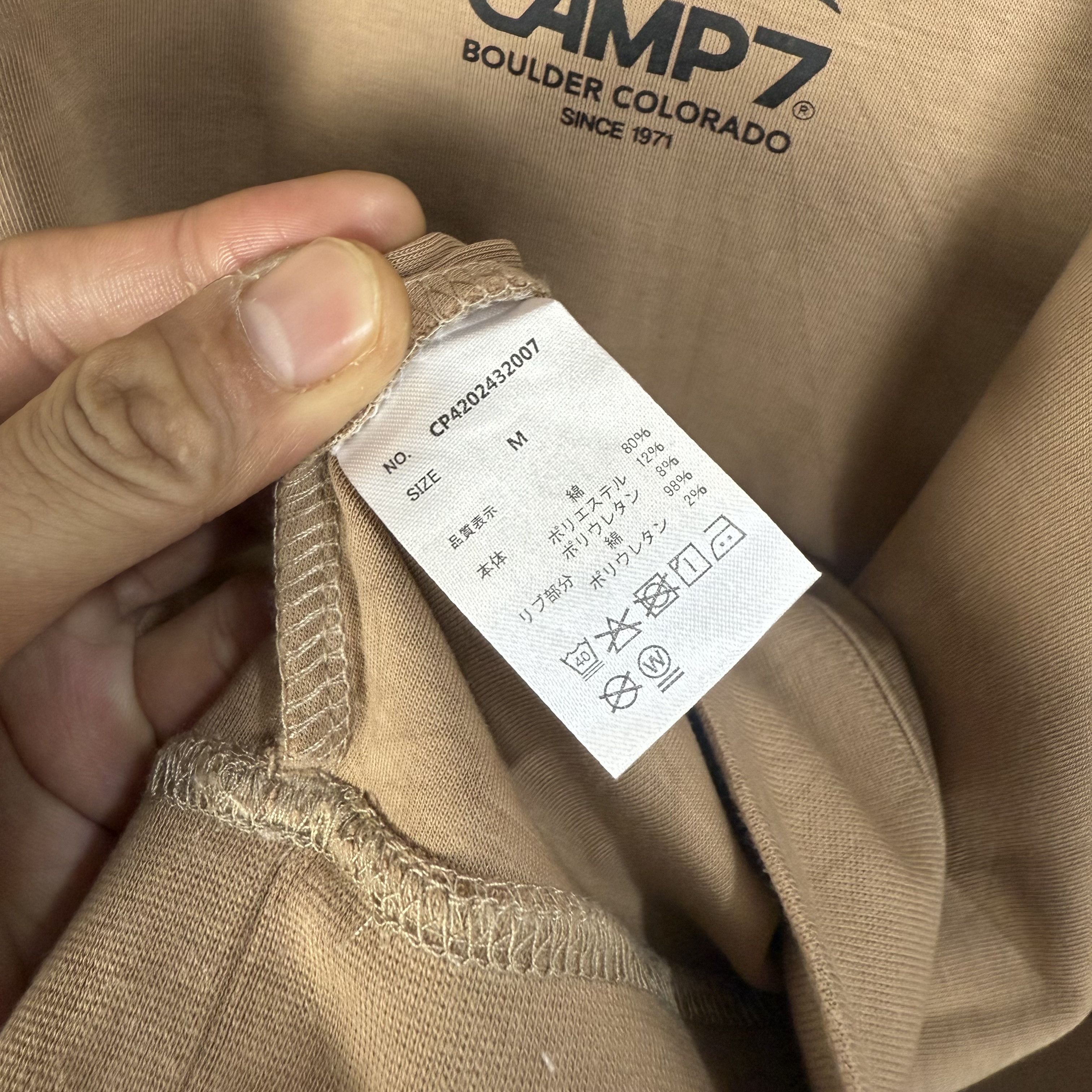 Japanese Brand Camp7 Boulder Colorado Sweatshirt Crewneck Boxy Size US M / EU 48-50 / 2 - 6 Thumbnail
