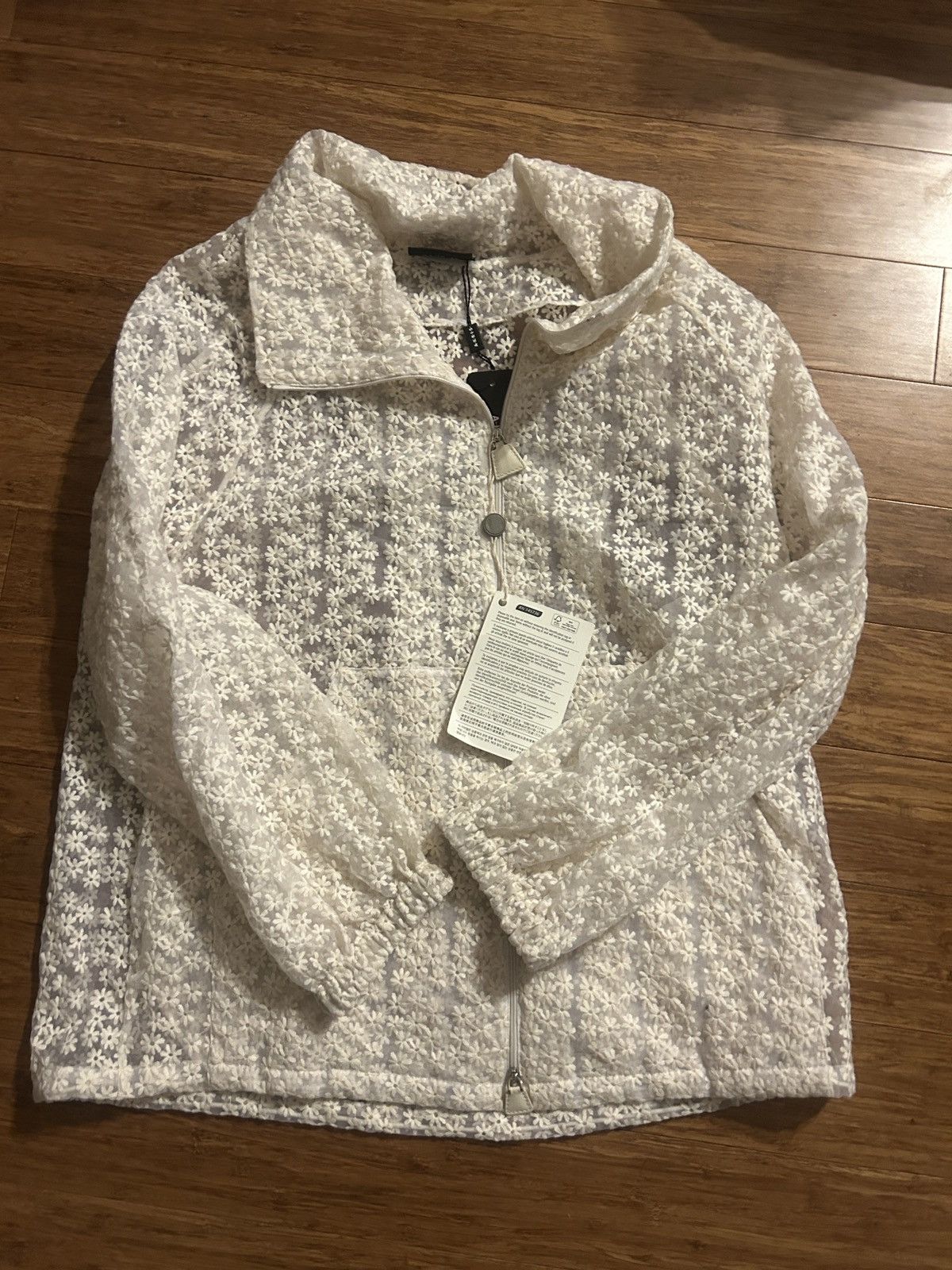 Akris AKRIS Clelia Embroidered organza jacket Ivory Size US 8 Size M / US 6-8 / IT 42-44 - 5 Thumbnail