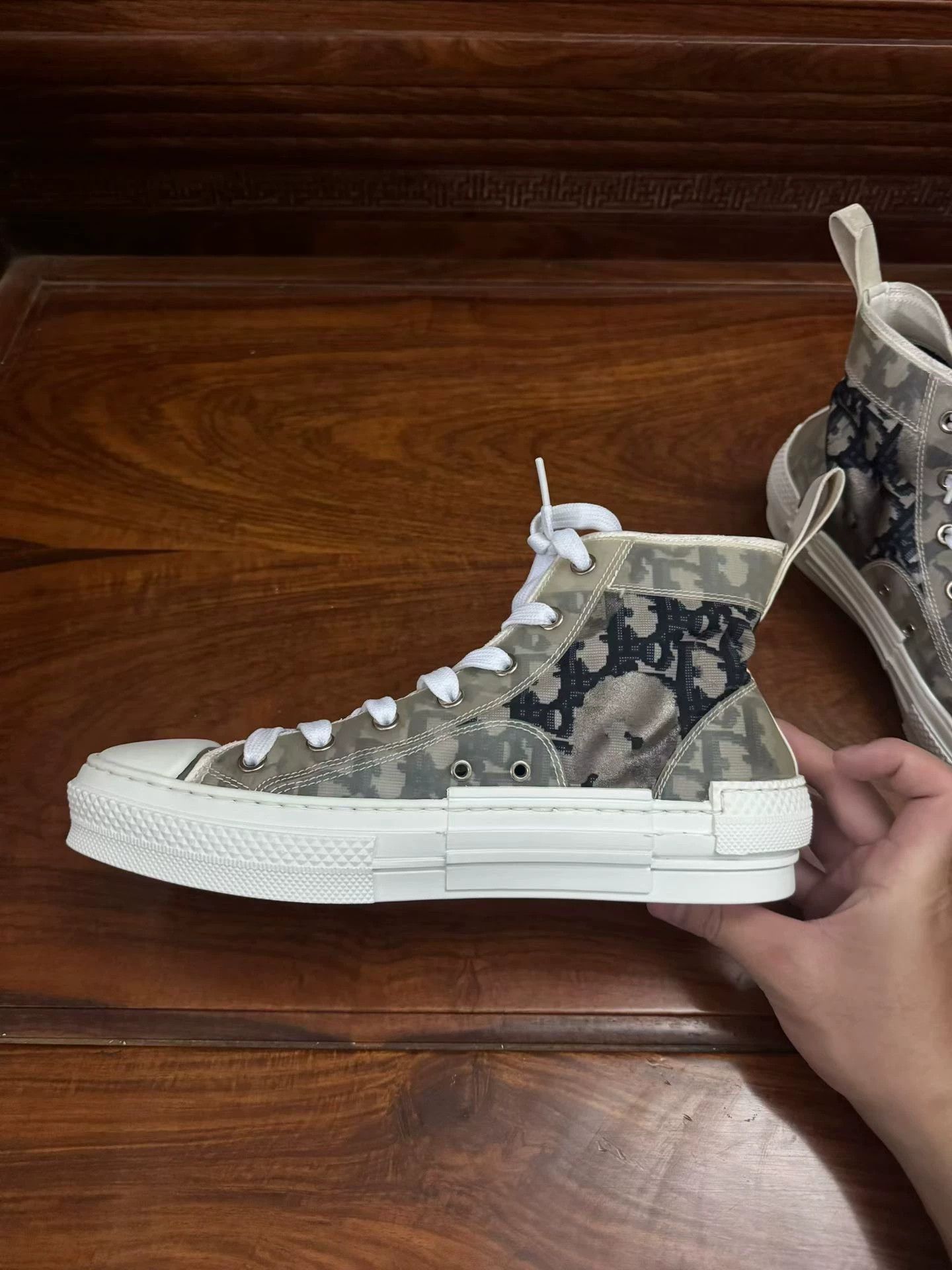 Dior Diorb23 High-Top Shoes Size US 8.5 / IT 38.5 - 4 Thumbnail