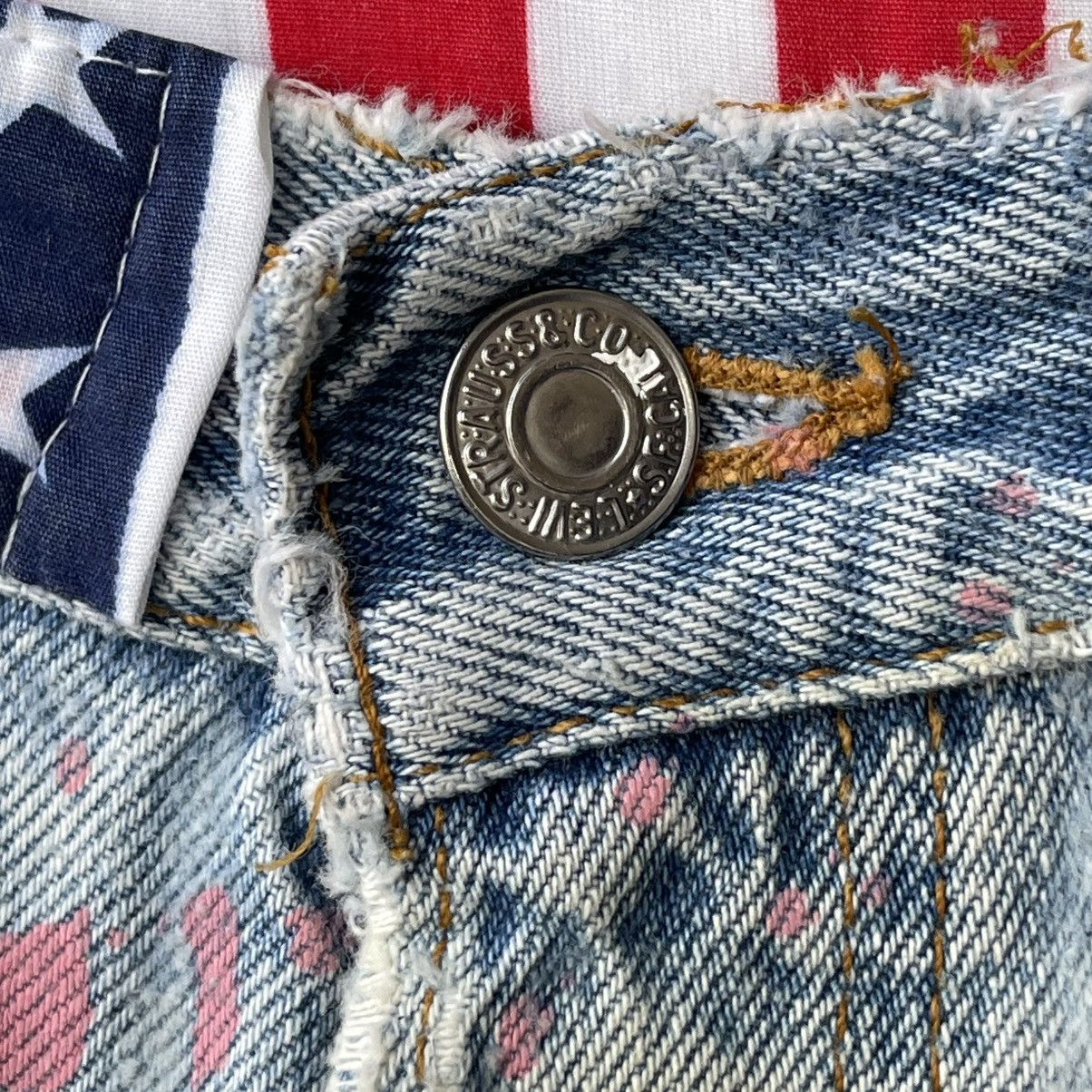 Levi's 90s Levi’s 501 Reworked Americana Paint Splatter Denim Jeans Size US 32 / EU 48 - 7 Thumbnail