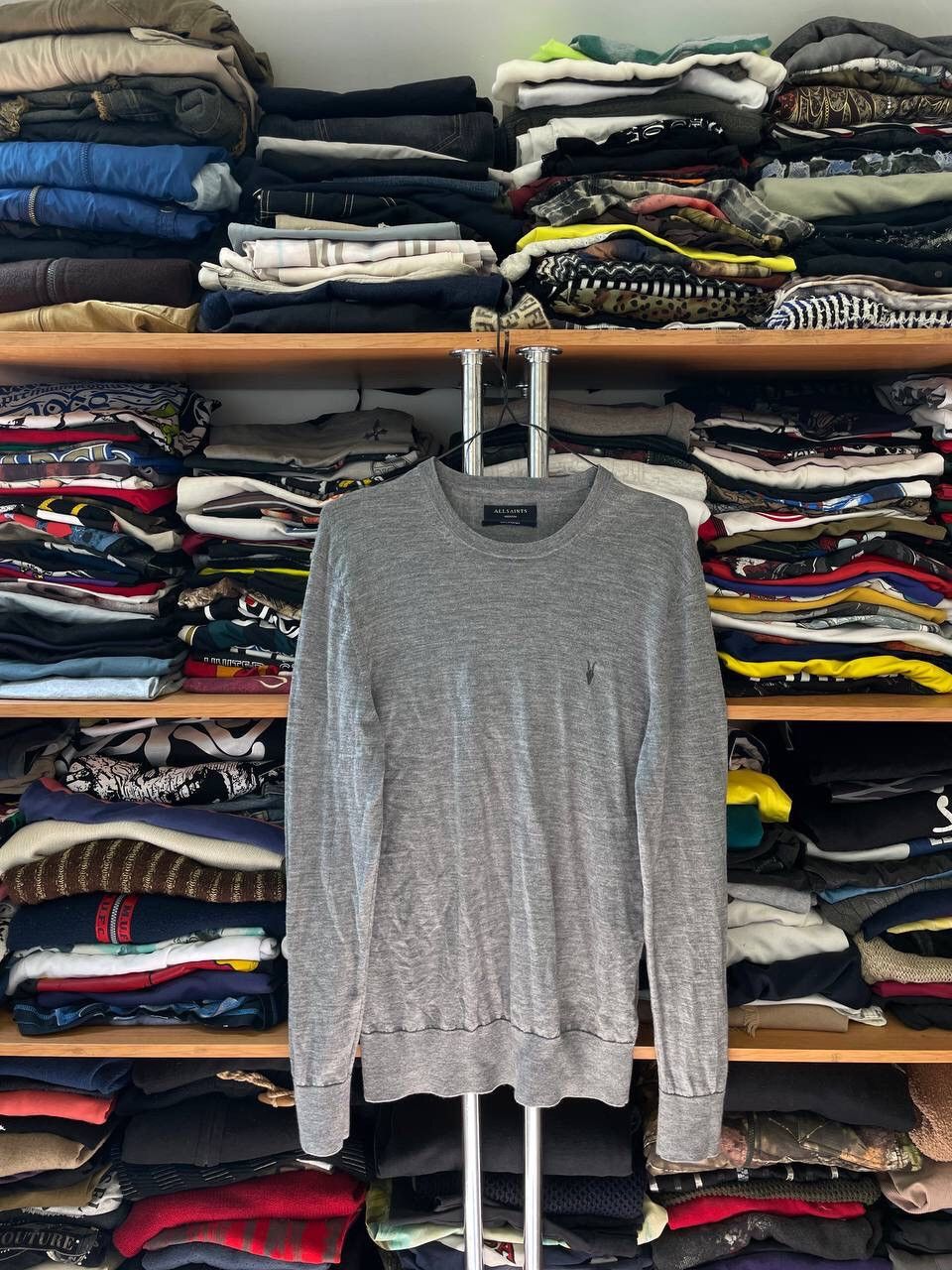Allsaints Allsaints Vintage Knit Wool Lightweight Y2K Basic sweater Size US M / EU 48-50 / 2 - 1 Thumbnail
