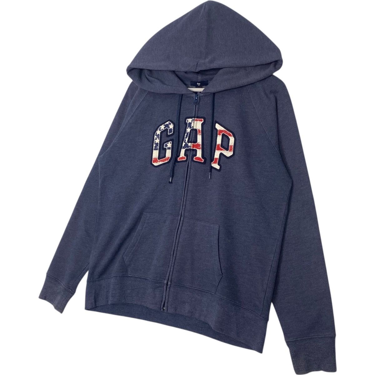 Vintage Vintage Gap Hoodie Big Logo Blue Pullover Jumper Size L Size US L / EU 52-54 / 3 - 2 Thumbnail