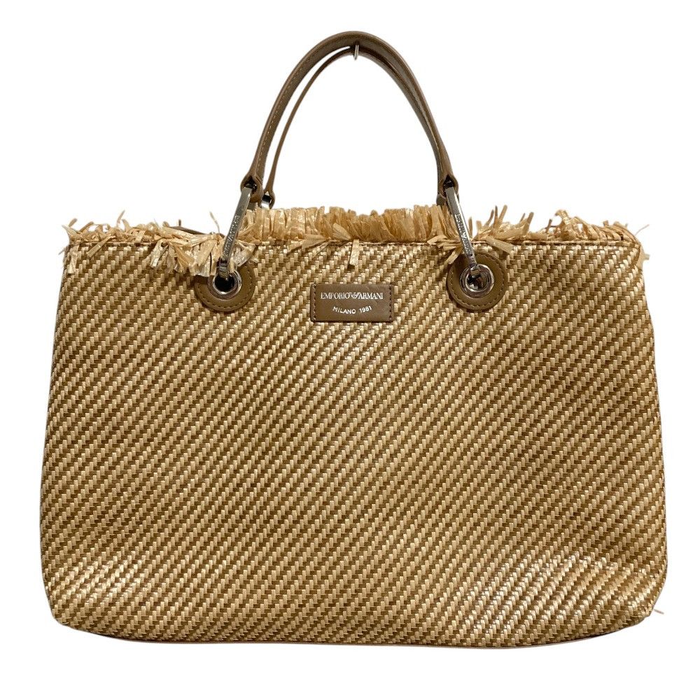 Emporio Armani Emporio Armani Emporio Armani MyEA Braided 2way Tote Bag Plant-based Tote Bag DUTY FREE for USA Size ONE SIZE - 1 Thumbnail
