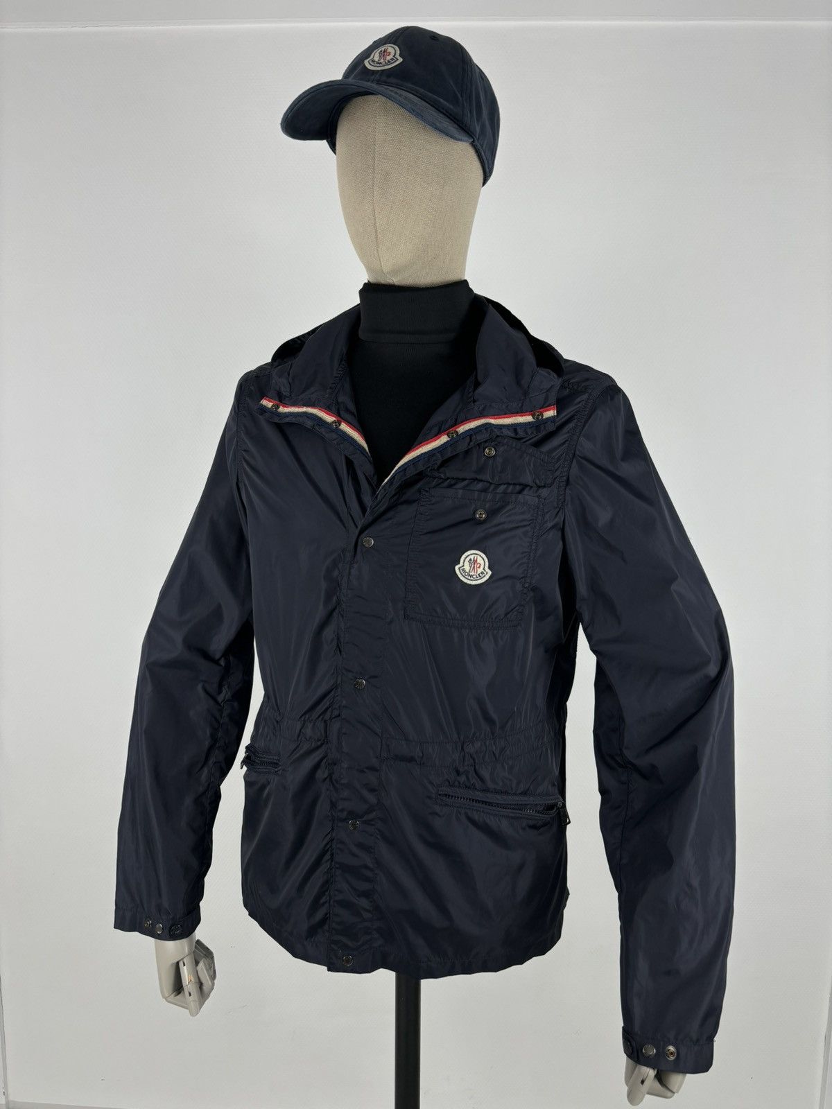 Moncler RARE ROY Front Patch Pocket Nylon Rain Hooded Jacket Bomber Windbreaker Size US M / EU 48-50 / 2 - 7 Thumbnail