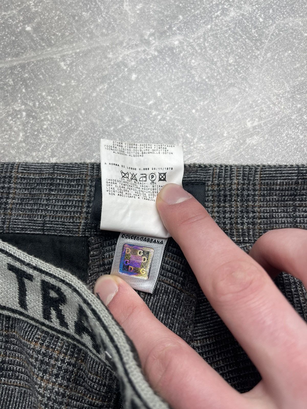 Dolce & Gabbana Dolce & Gabbana D&G Training Grey Plaid Pants Wool 00s Size US 34 / EU 50 - 14 Thumbnail