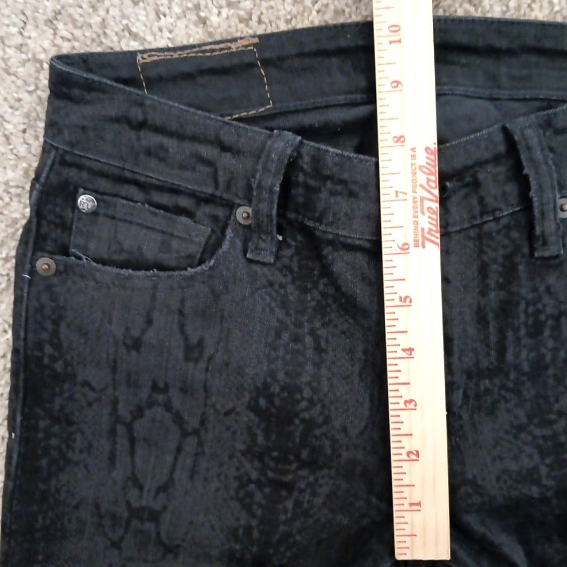 Ralph Lauren Ralph Lauren Denim & Supply Jeans Womens Skinny Black Animal Print Size 26 Small Inseam 30 Denim Cotton Blend Size 26" / US 2 / IT 38 - 4 Thumbnail