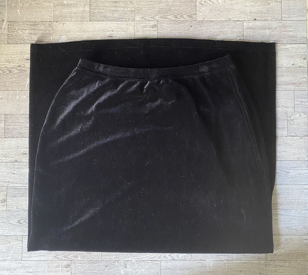 Vintage Islander, Vintage, Basic, Black Velvet, Midi/Maxi Skirt Size 30" / US 8 / IT 44 - 5 Thumbnail