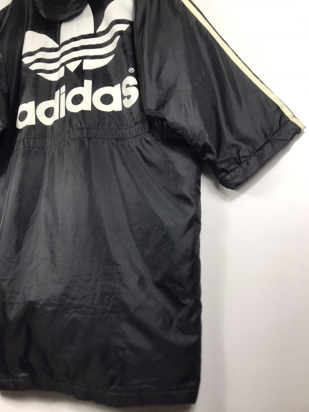 Adidas × Vintage ⚡️Vintage Adidas Hooded Round Stripes Coat Jacket Size US M / EU 48-50 / 2 - 15 Thumbnail