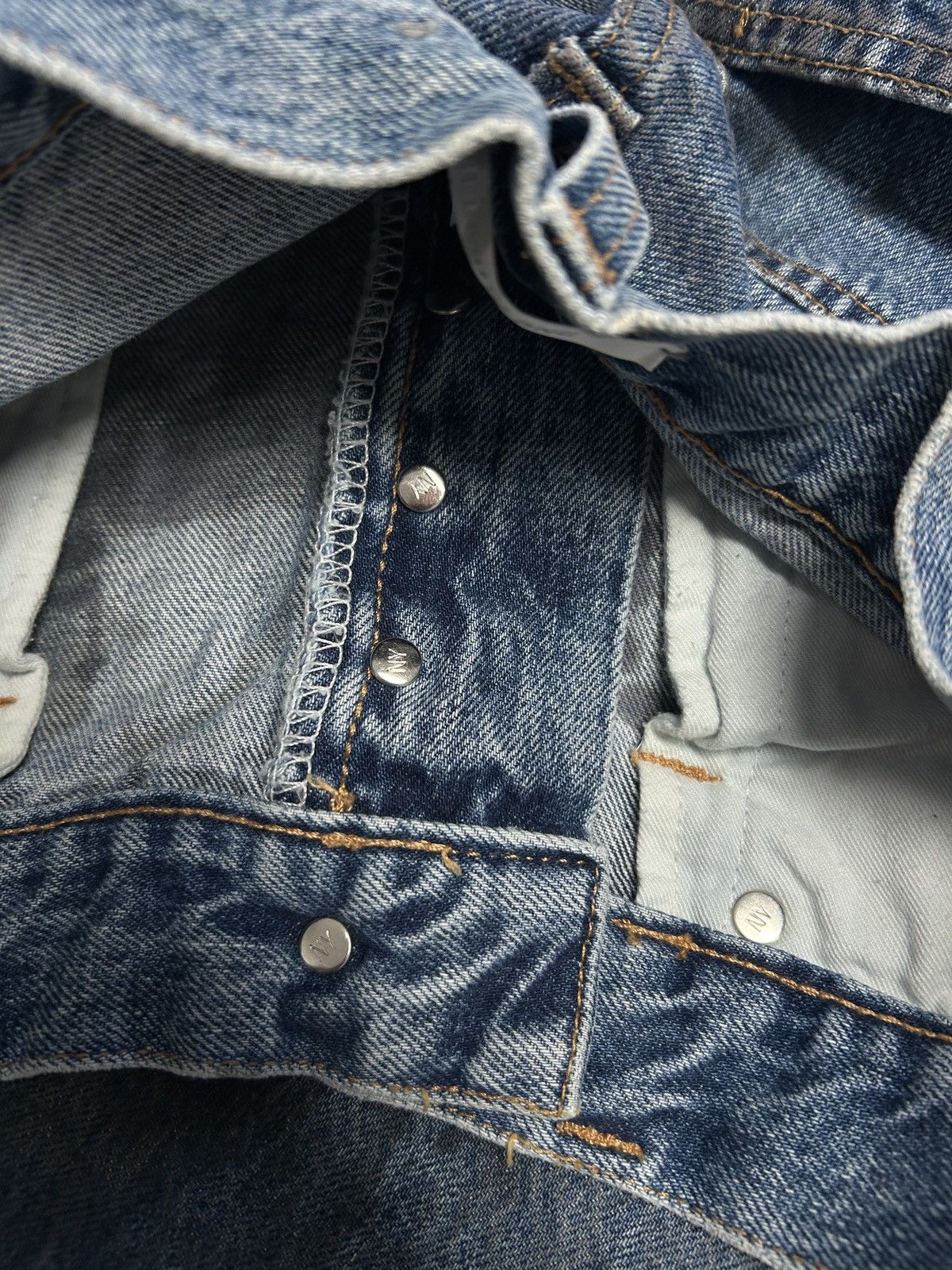 Helmut Lang SS2018 Distressed Marble Wash Denim Size US 29 - 10 Thumbnail
