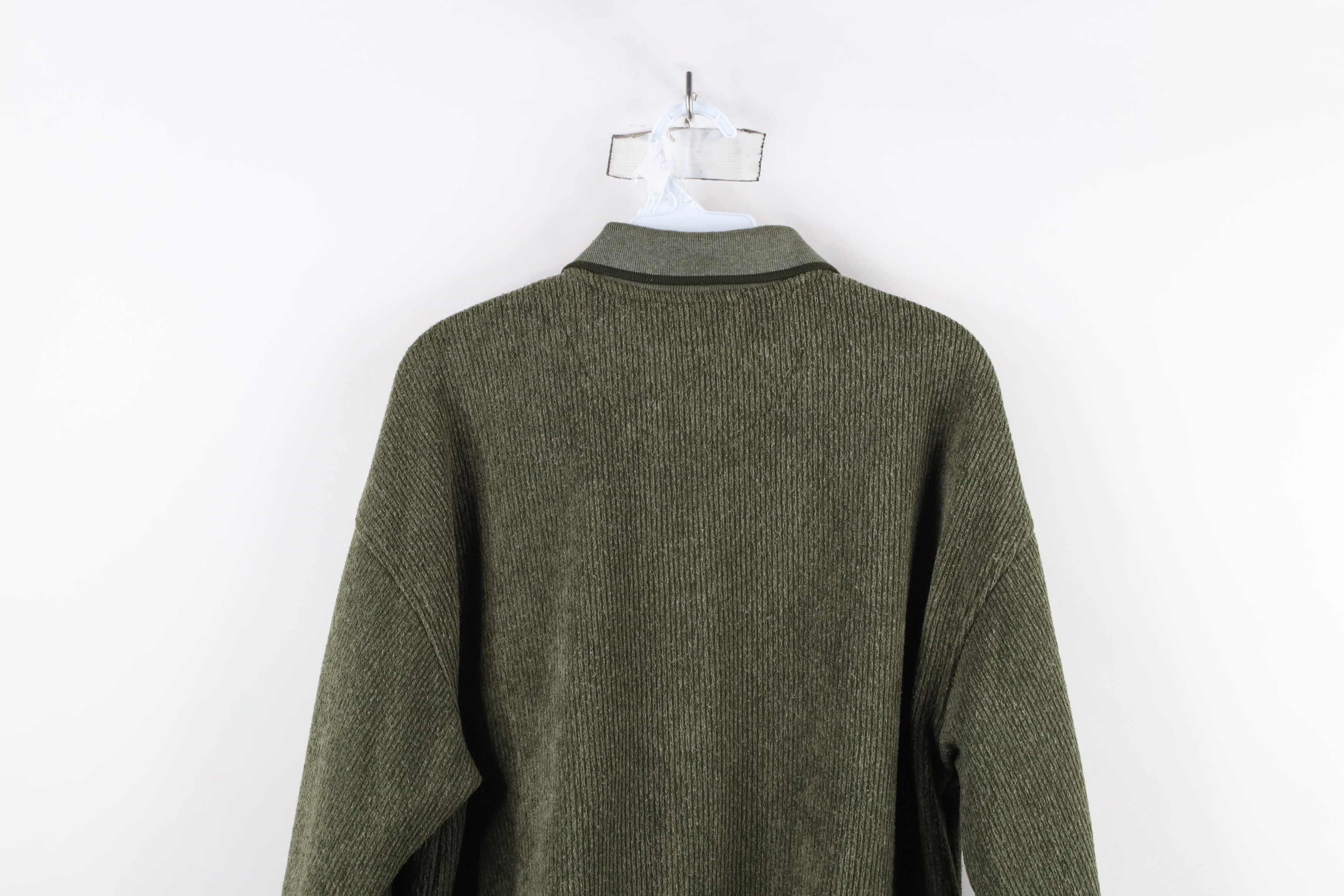 Vintage Vintage 90s Streetwear Fleece Collared Pullover Sweater Size US M / EU 48-50 / 2 - 12 Thumbnail